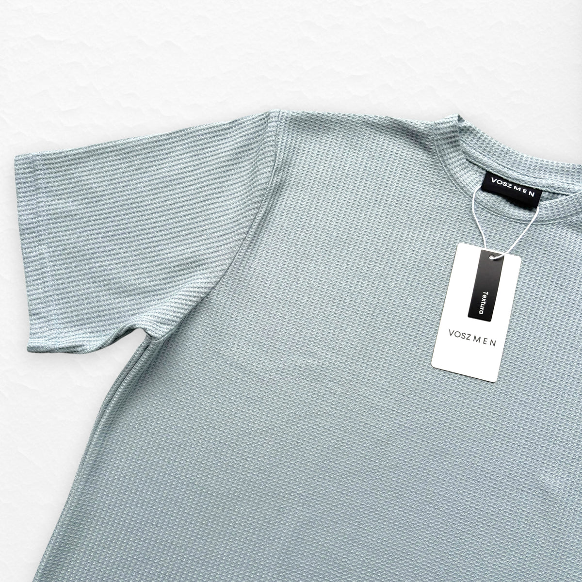 T-Shirt Over Text Q Celeste Pastel