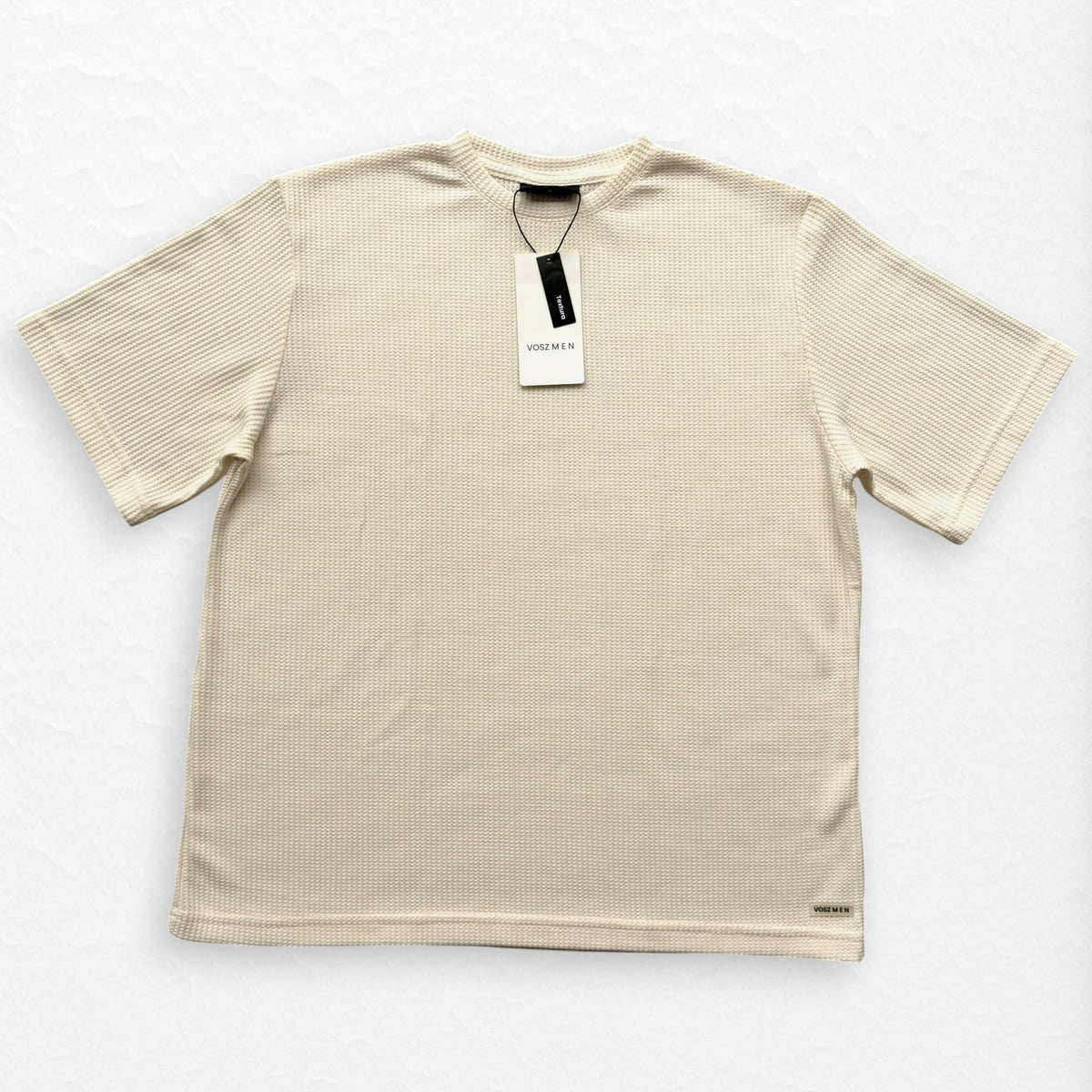 T-Shirt Over Text Q crema