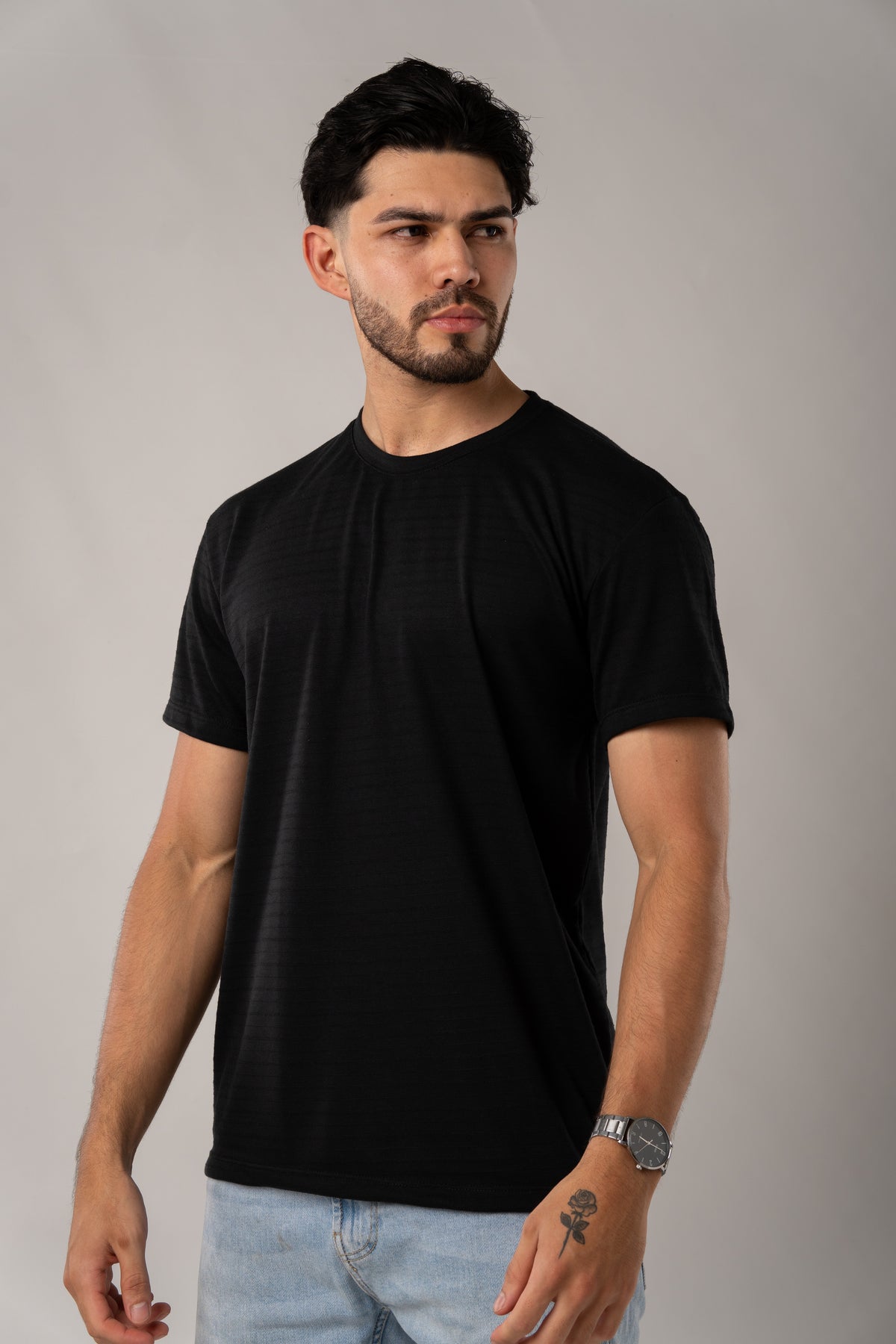T-Shirt Text LC Negro - Voszmen