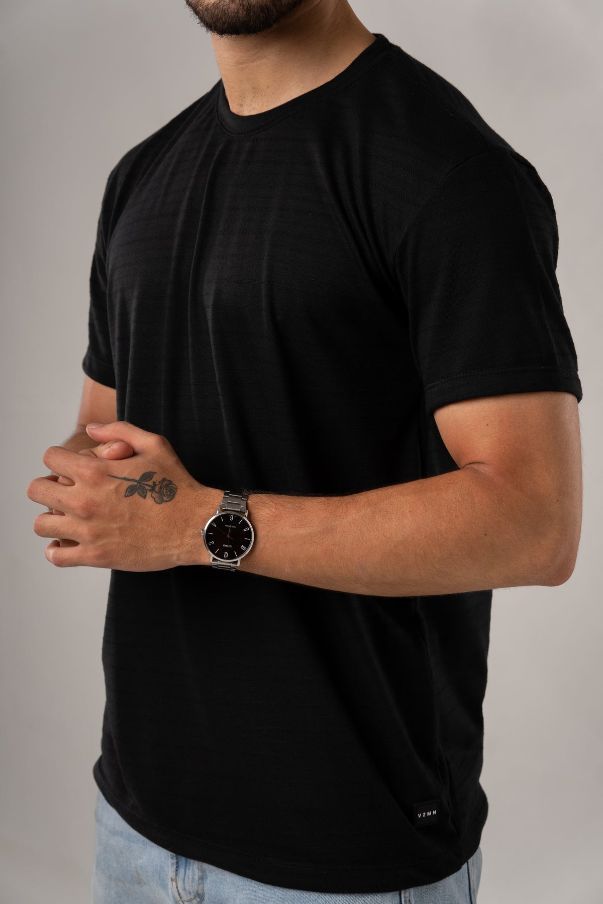 T-Shirt Text LC Negro - Voszmen