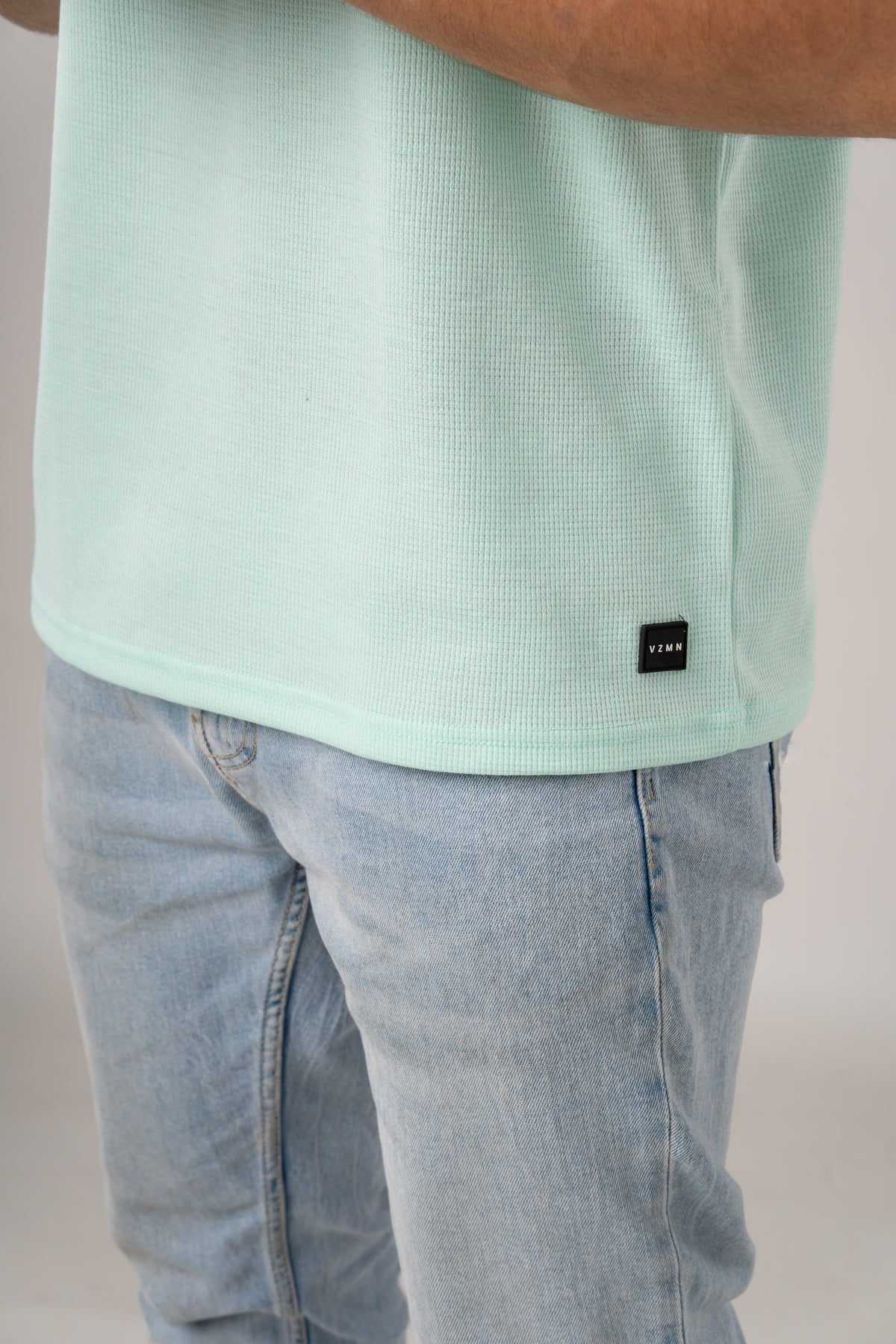T-Shirt Text M Menta - Voszmen