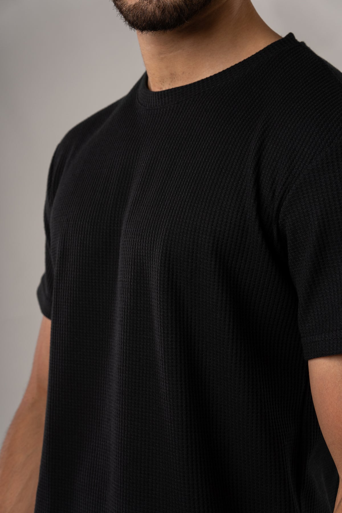 T-Shirt Text Q Negro - Voszmen