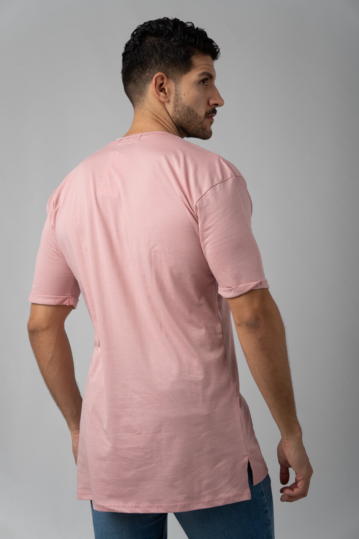 Camiseta Long Fit Palo Rosa - Voszmen