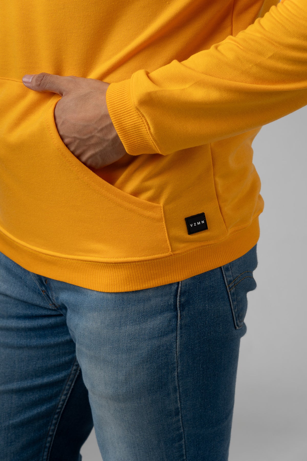 Hoodie Basic Dark Yellow - Voszmen