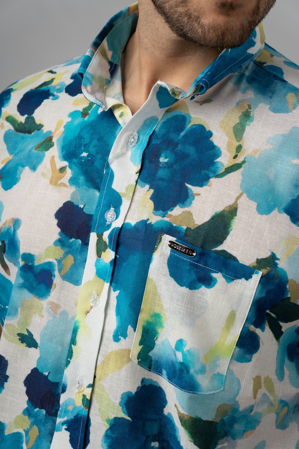 Camisa Button Blue Level - Voszmen