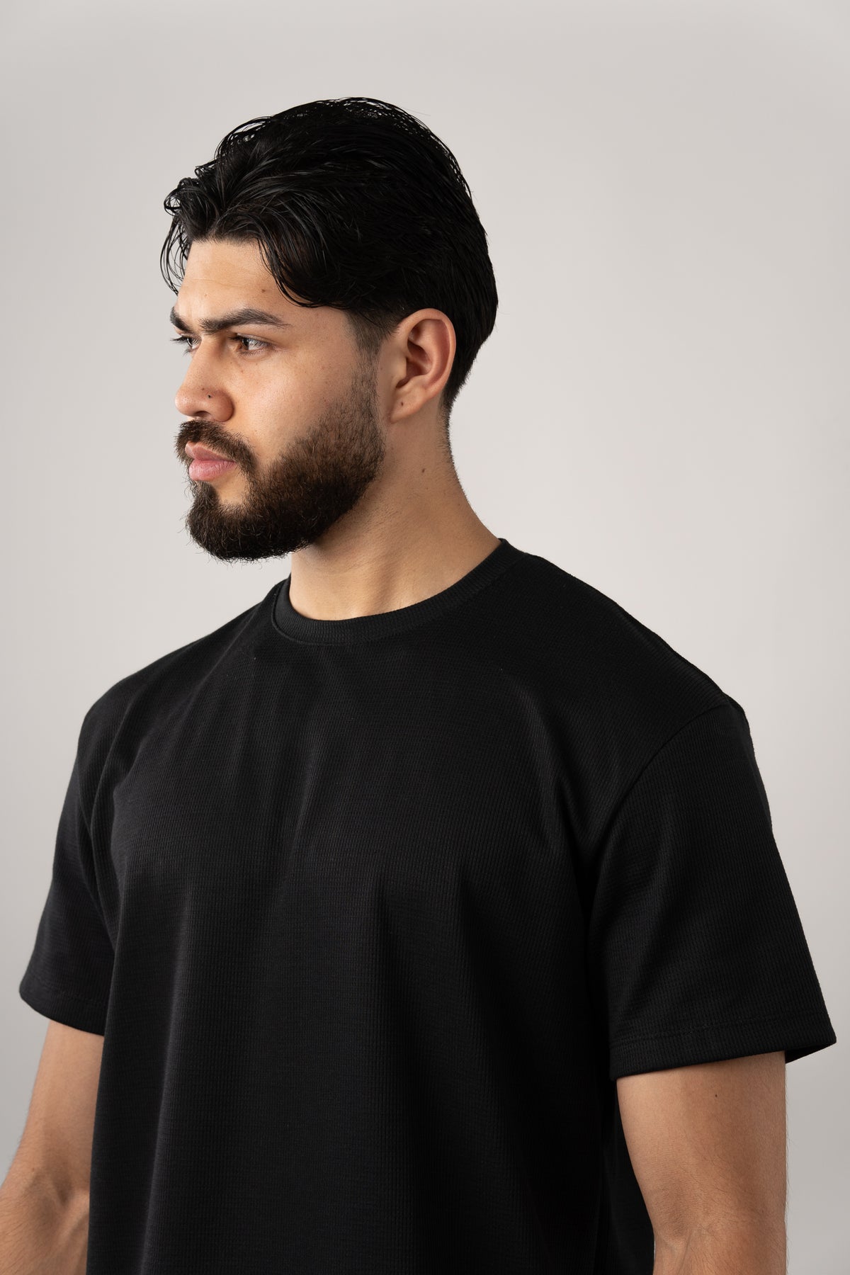 T-Shirt Text M Negro - Voszmen