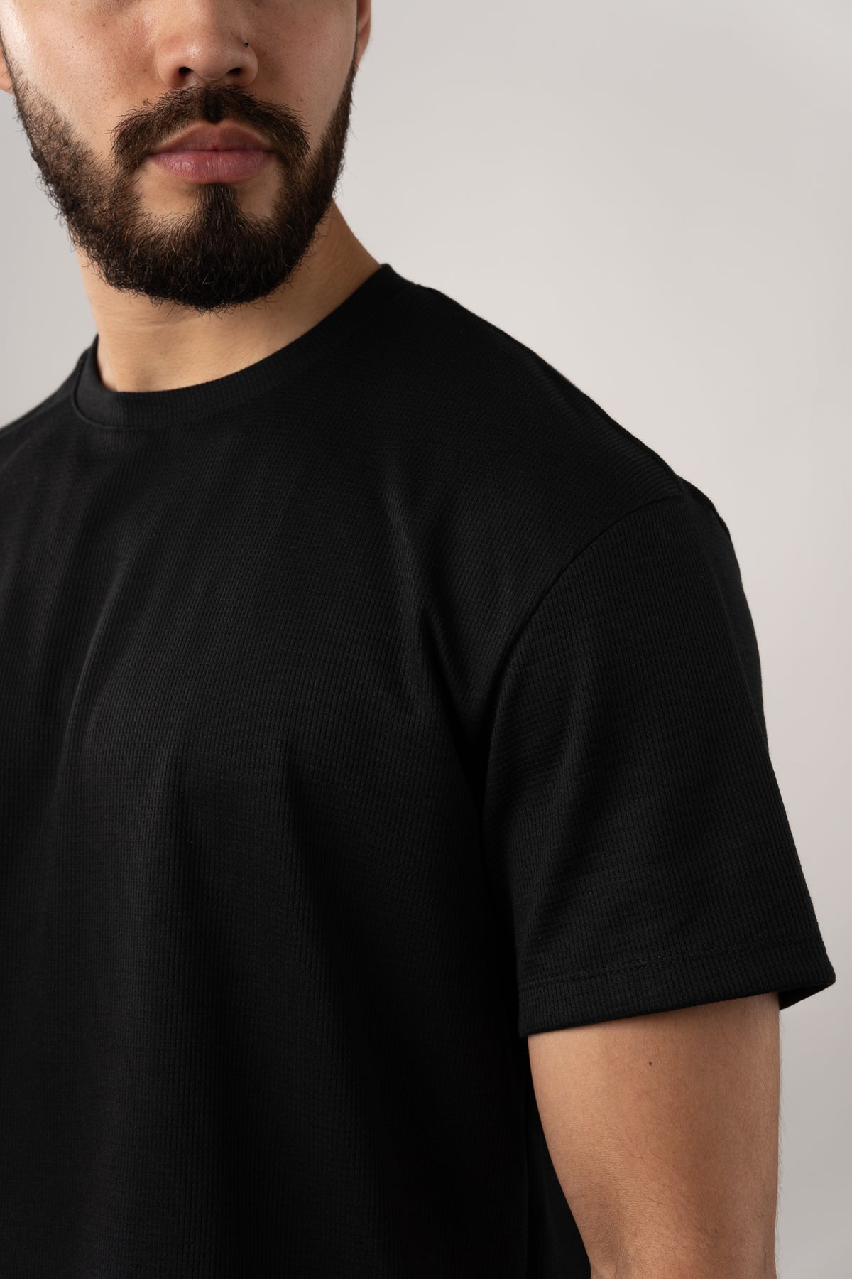 T-Shirt Text M Negro - Voszmen