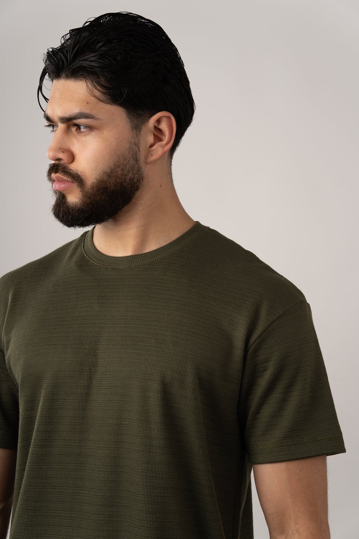 T-Shirt Text N Verde Musgo - Voszmen