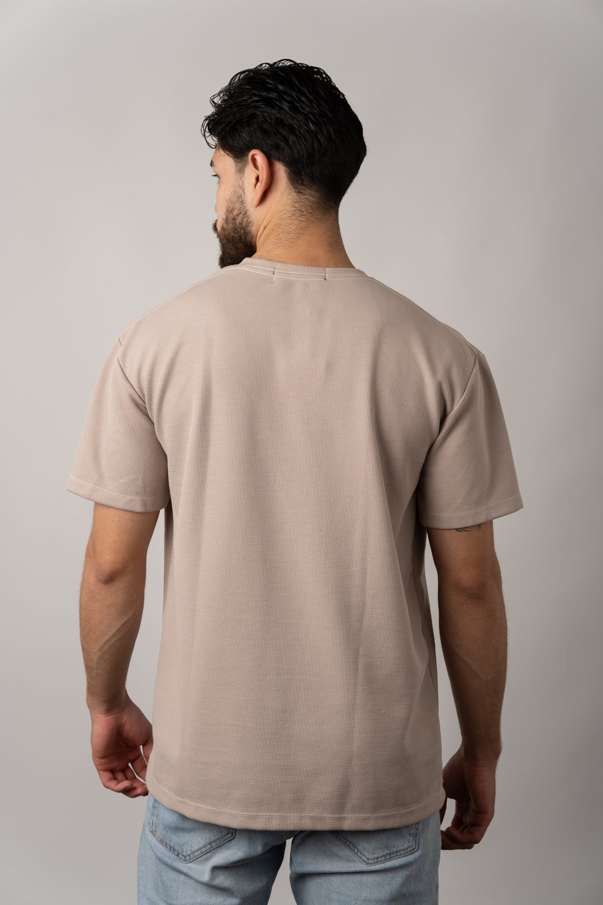 T-Shirt Text F Beige - Voszmen