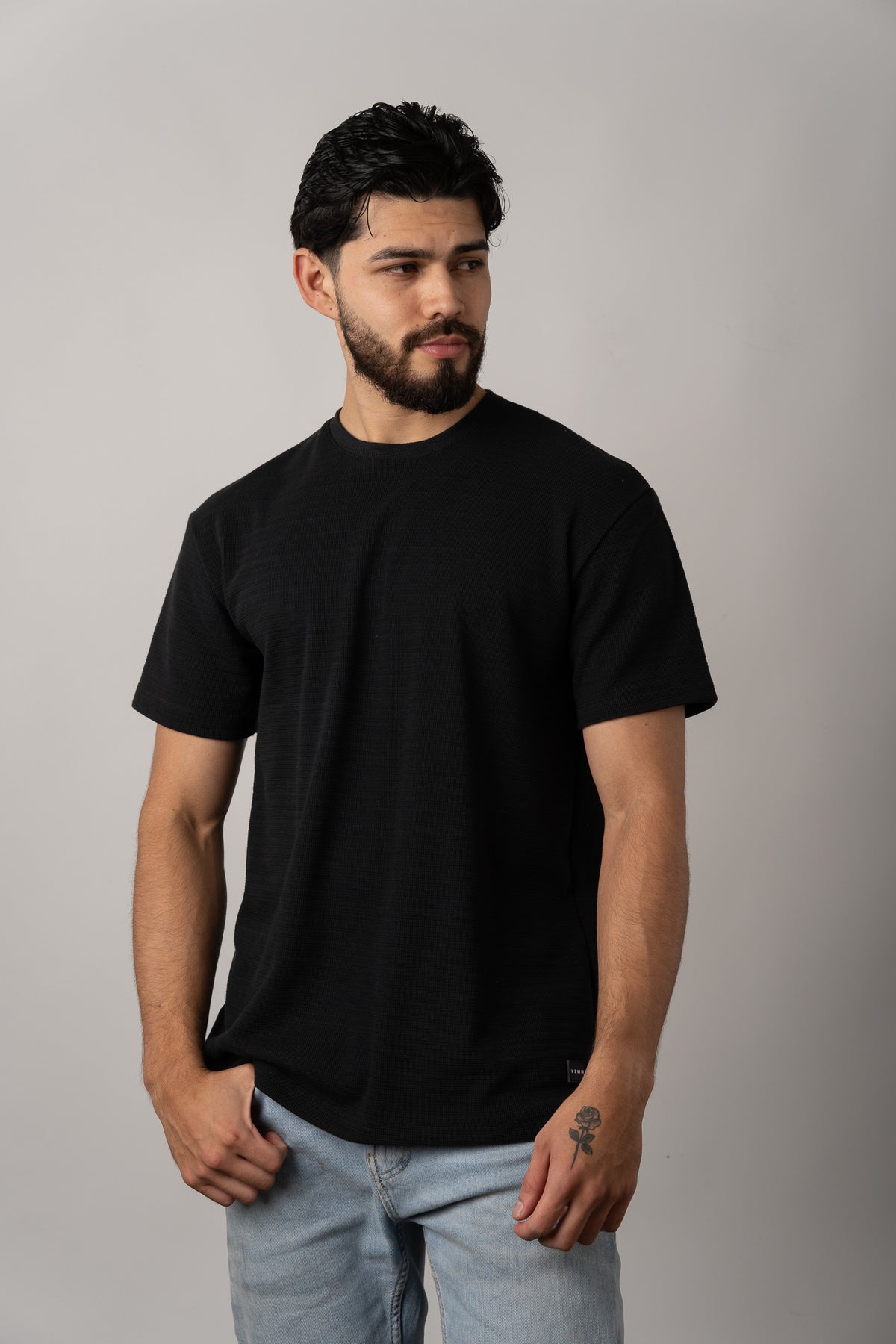 T-Shirt Text N Negro - Voszmen