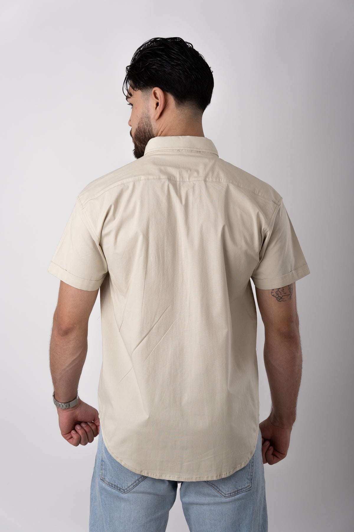 Camisa Button Beige CT - Voszmen