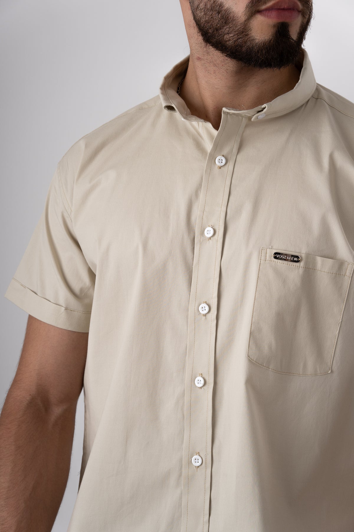 Camisa Button Beige CT - Voszmen