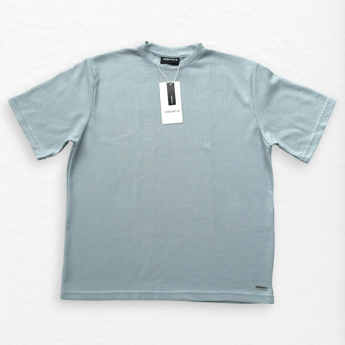 T-Shirt Over Text Q Celeste Pastel
