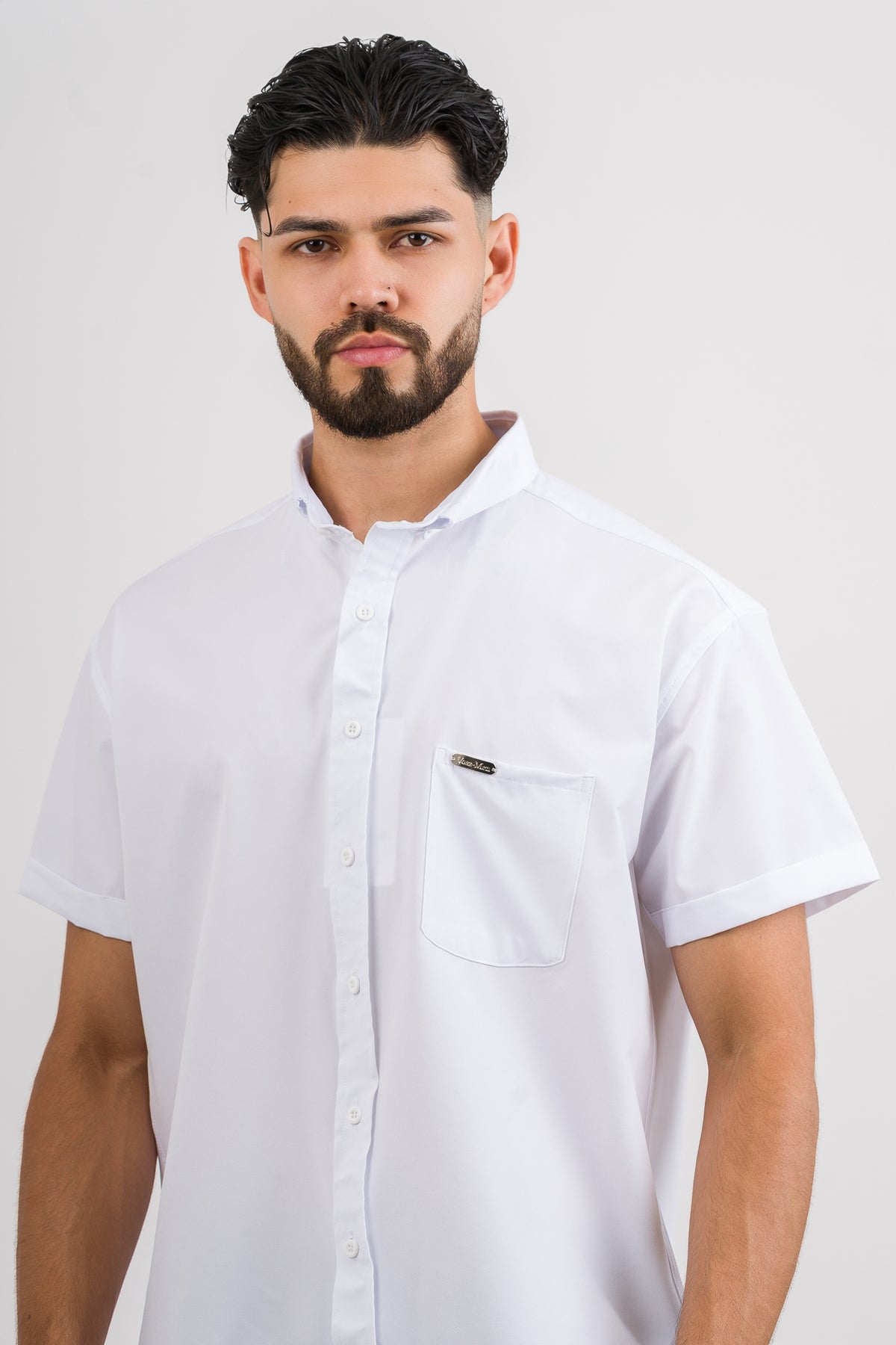 Camisa Button Triple White - Voszmen