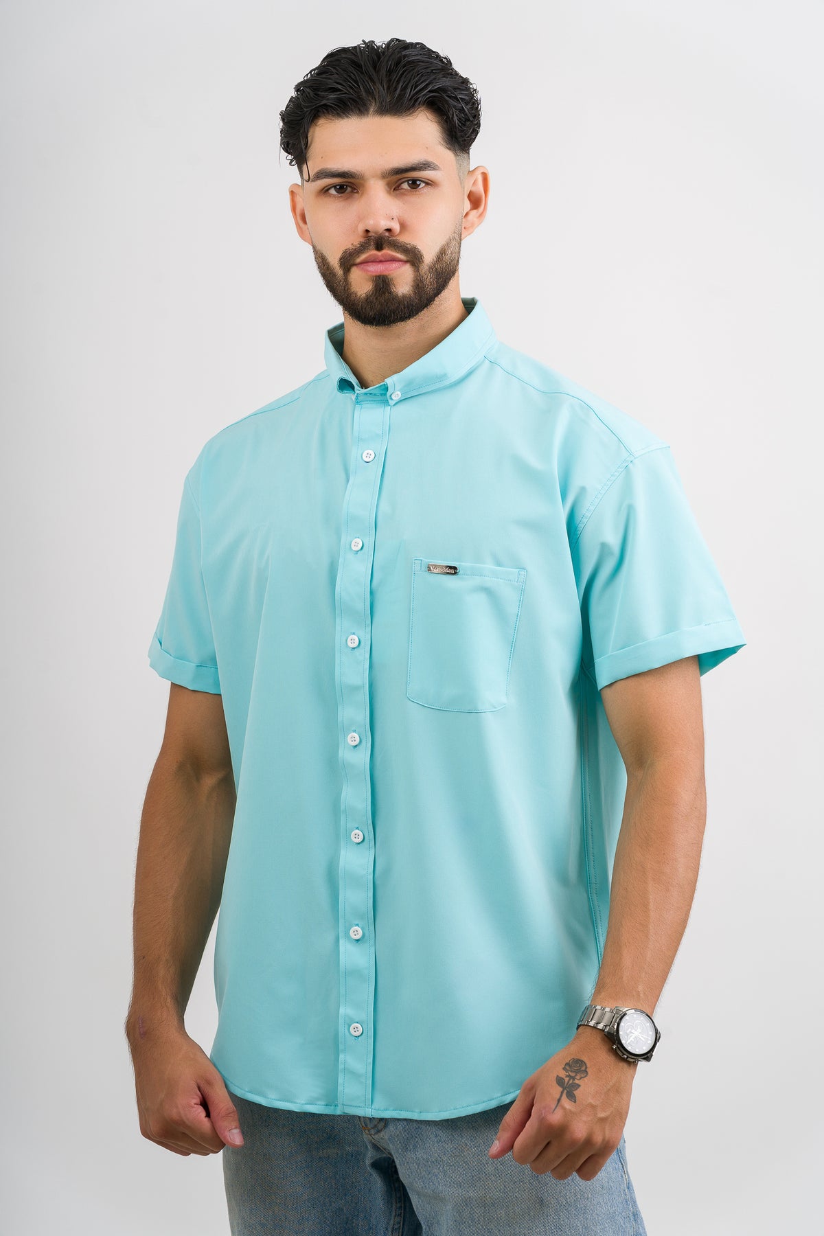 Camisa Button Triple Mint - Voszmen
