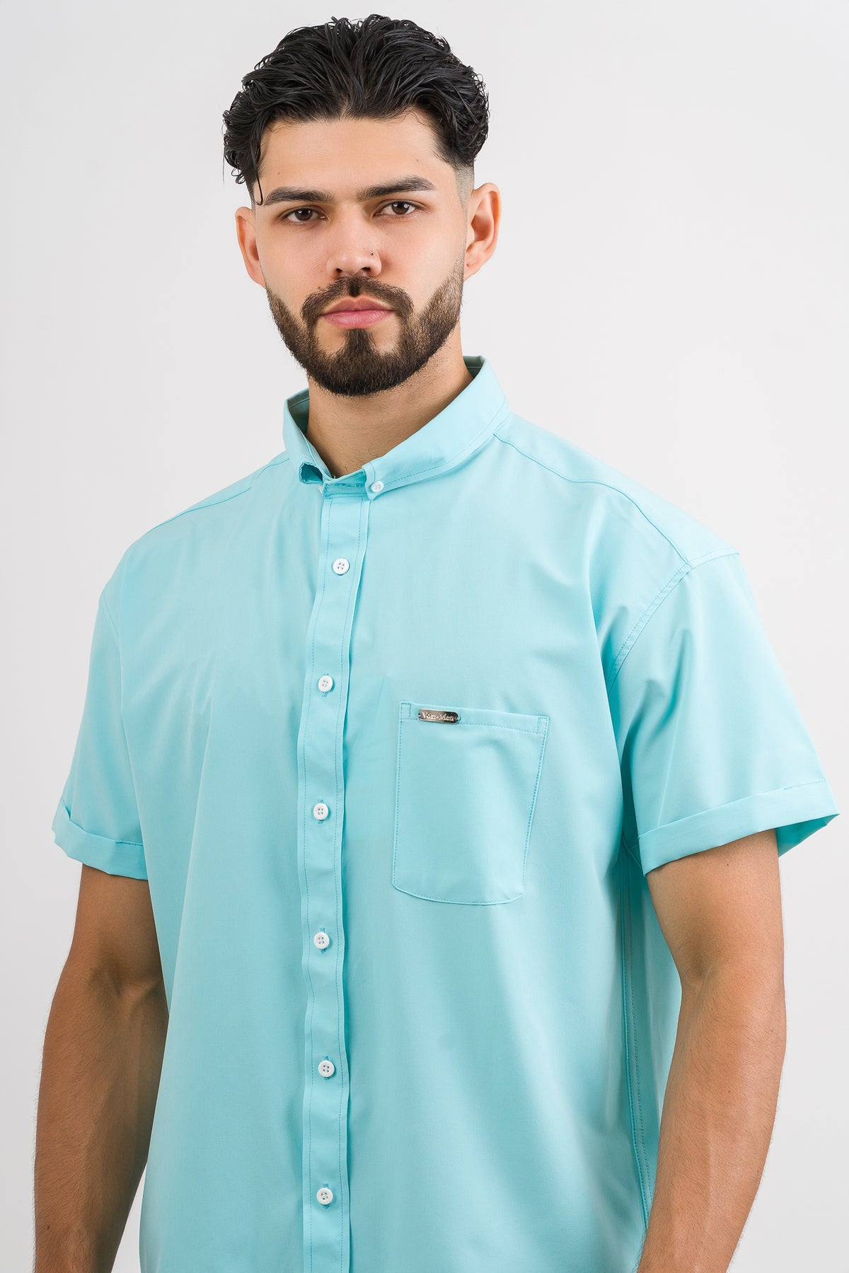 Camisa Button Triple Mint - Voszmen