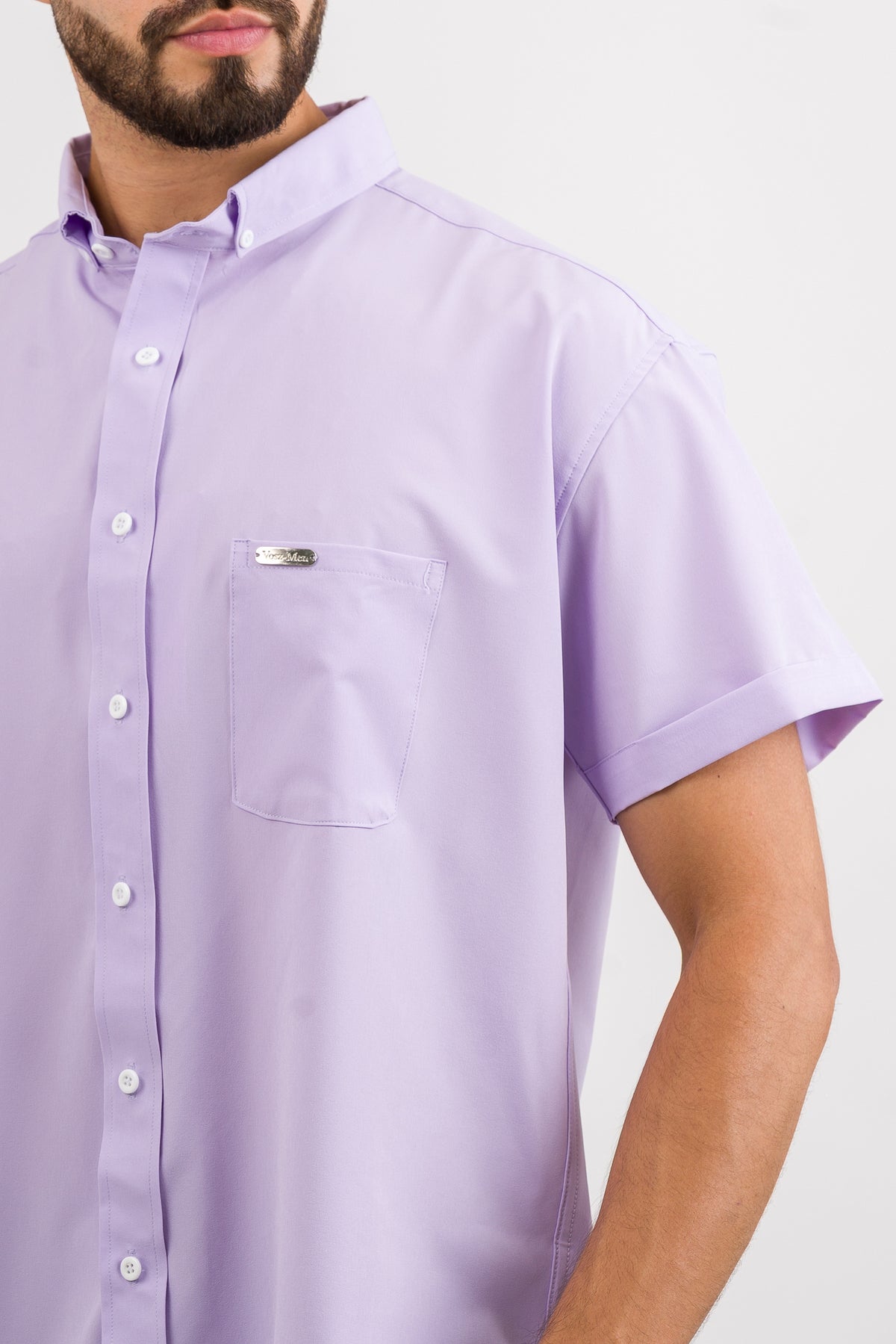 Camisa Button Triple Purple L - Voszmen