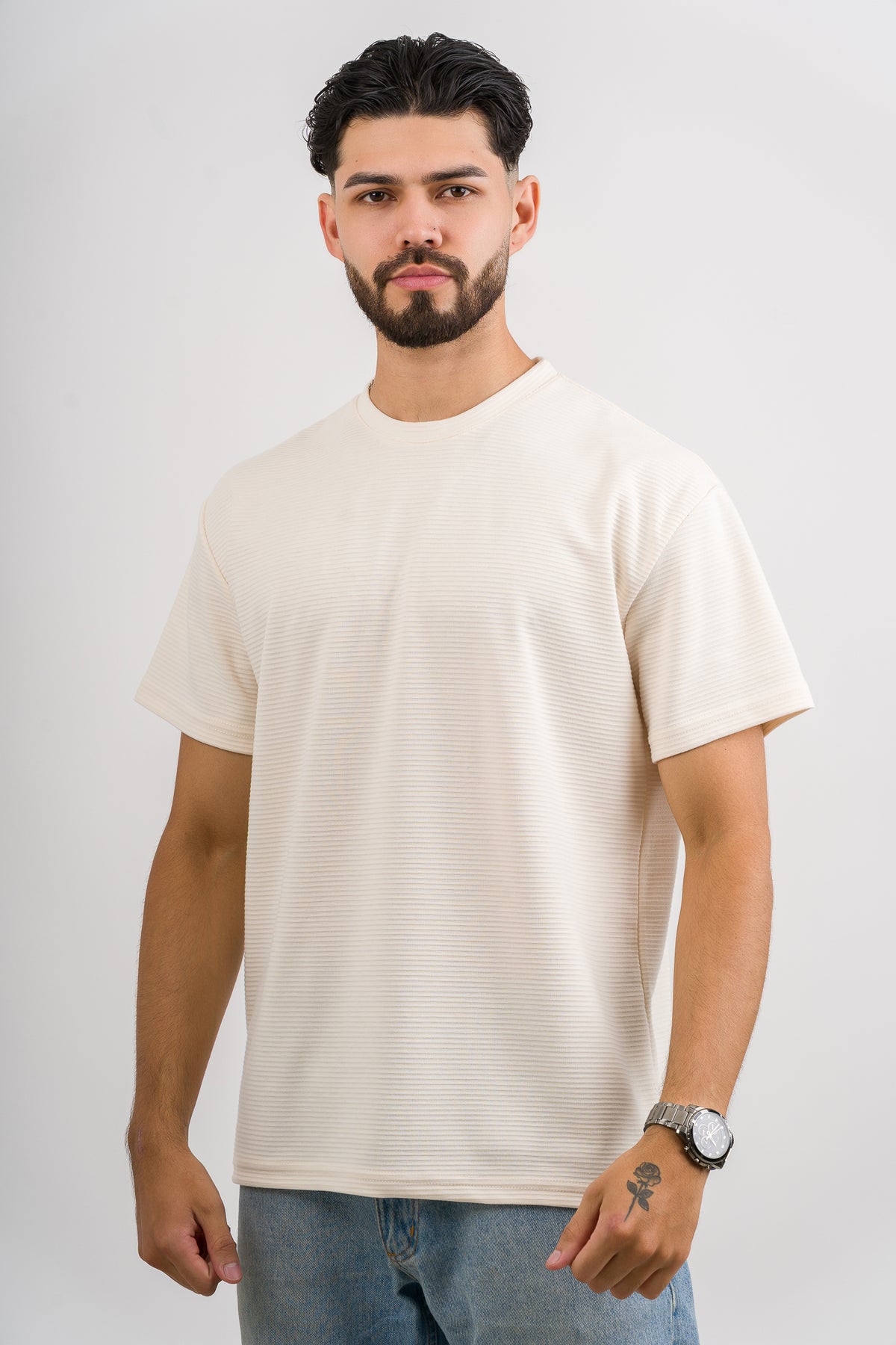 T-Shirt Text B Crema - Voszmen