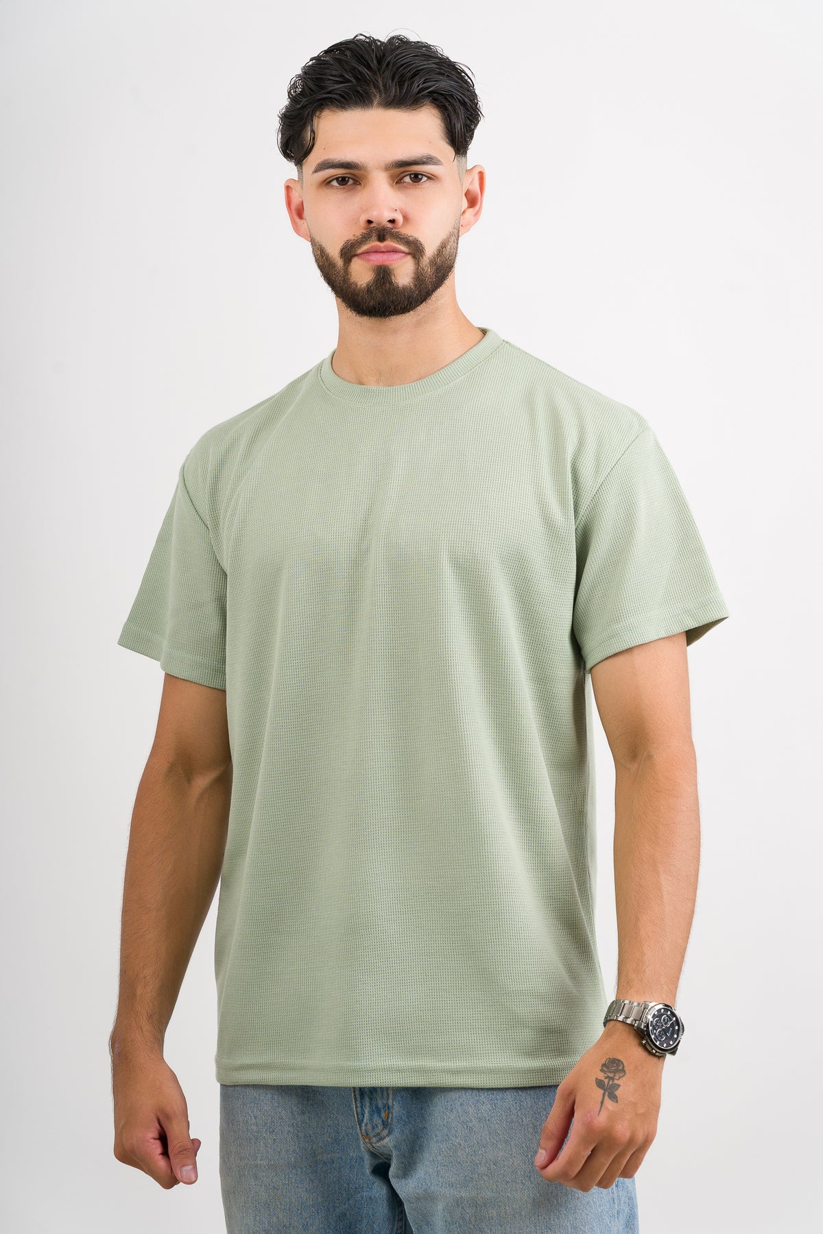 T-Shirt Text M Verde Pastel - Voszmen