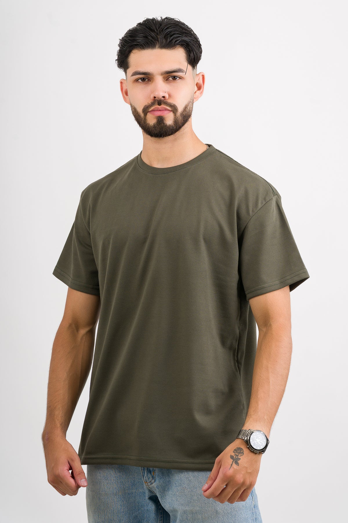 T-Shirt Text C Verde Musgo - Voszmen