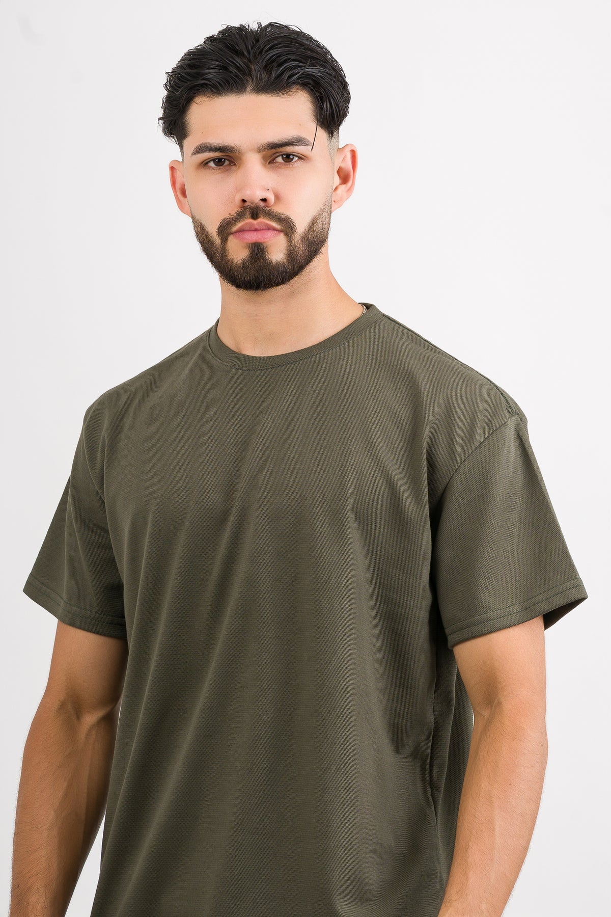 T-Shirt Text C Verde Musgo - Voszmen