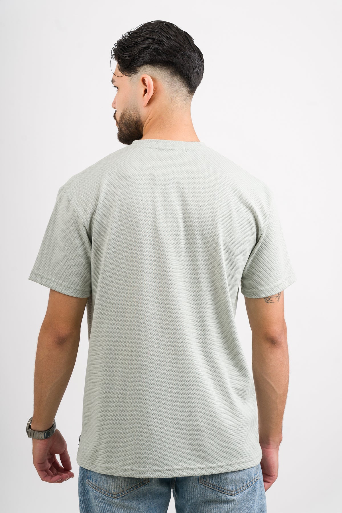 T-Shirt Text D Verde Pastel - Voszmen