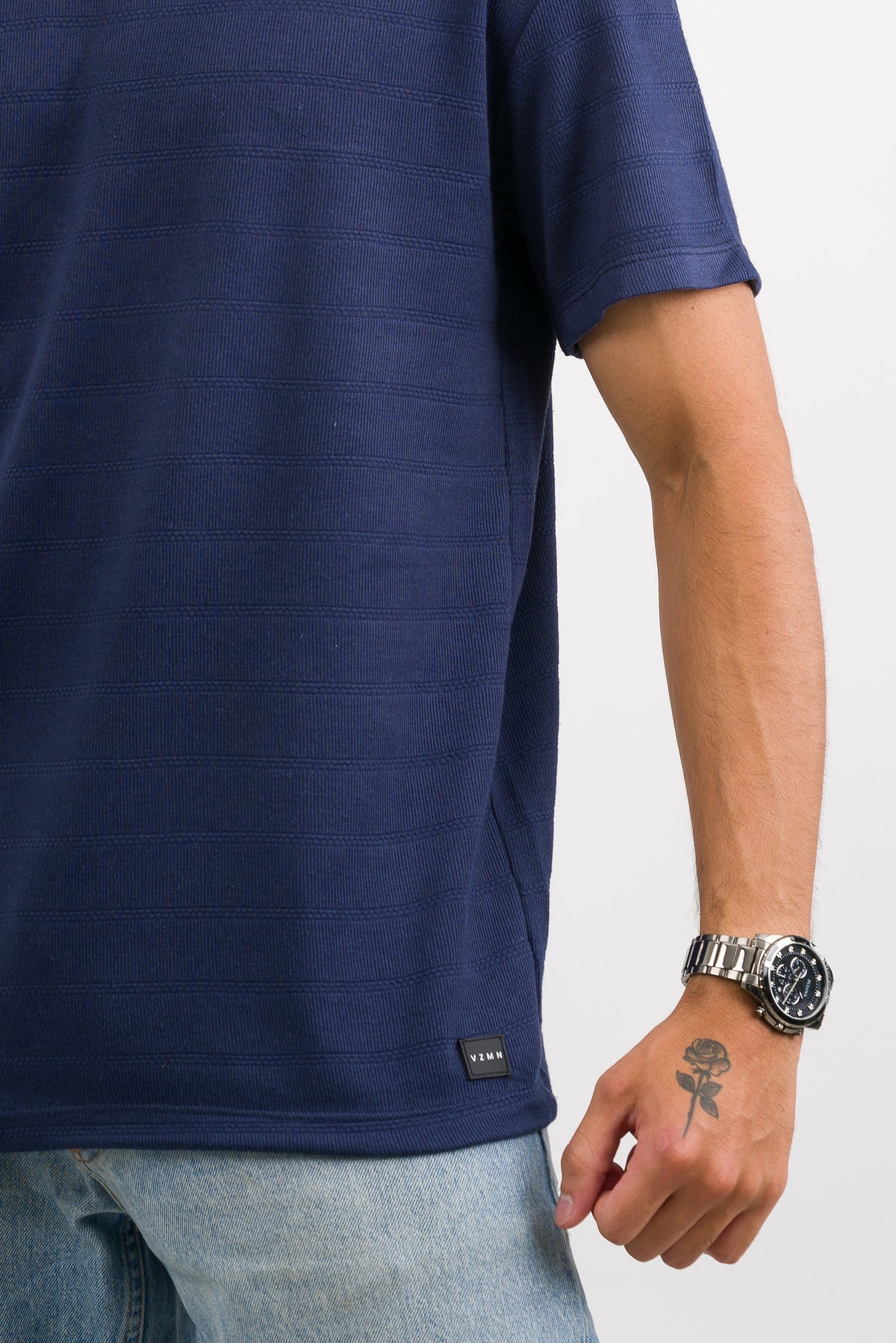 T-Shirt Text H Azul Navy - Voszmen
