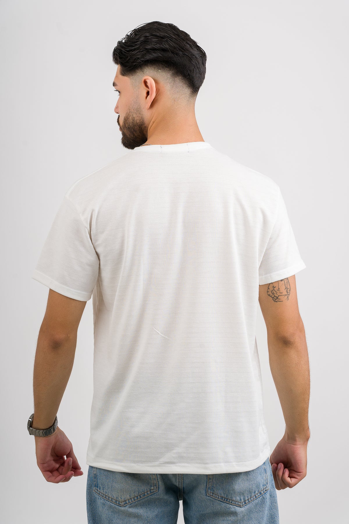 T-Shirt Text LC Blanco Hueso - Voszmen