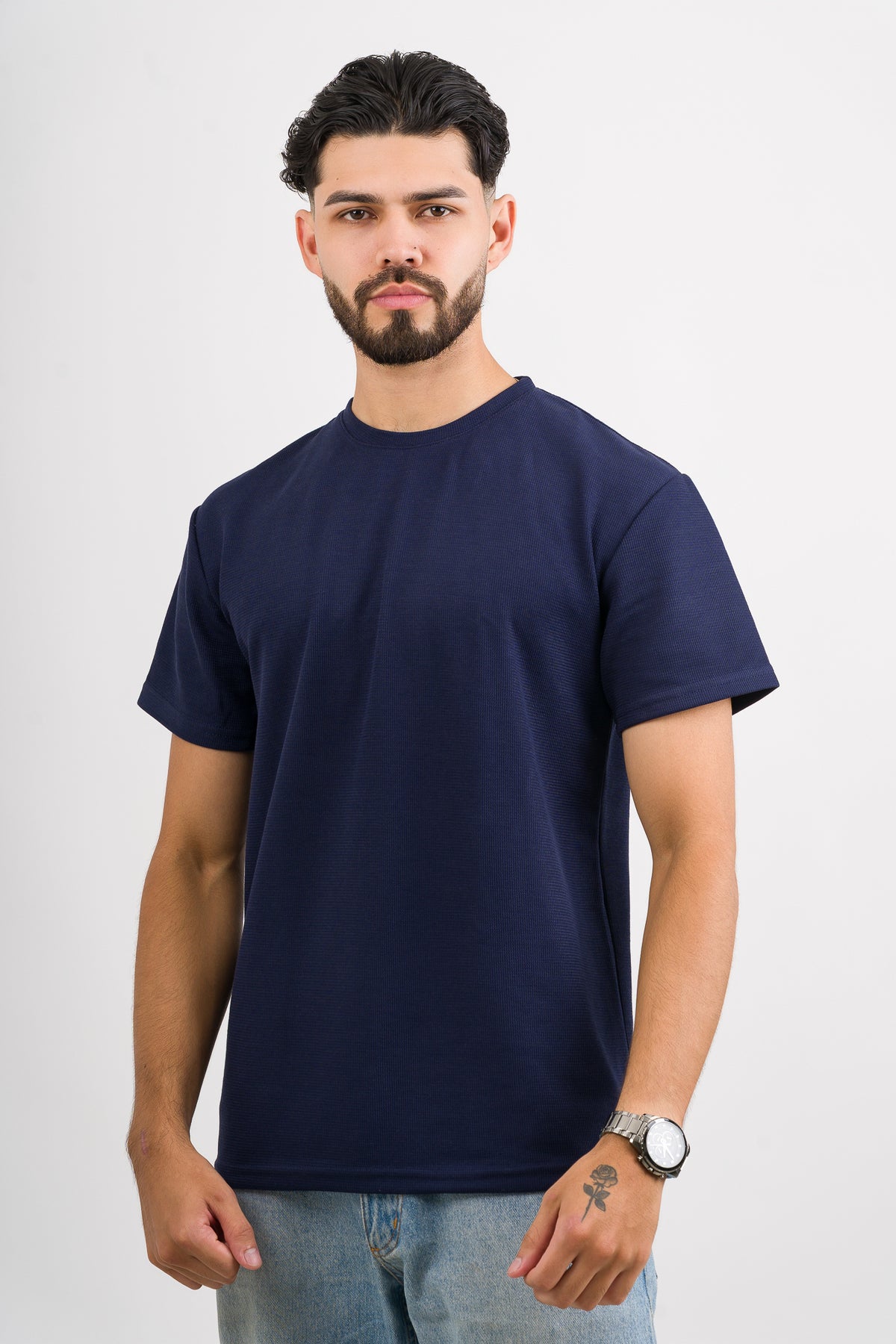 T-Shirt Text F Azul Navy - Voszmen