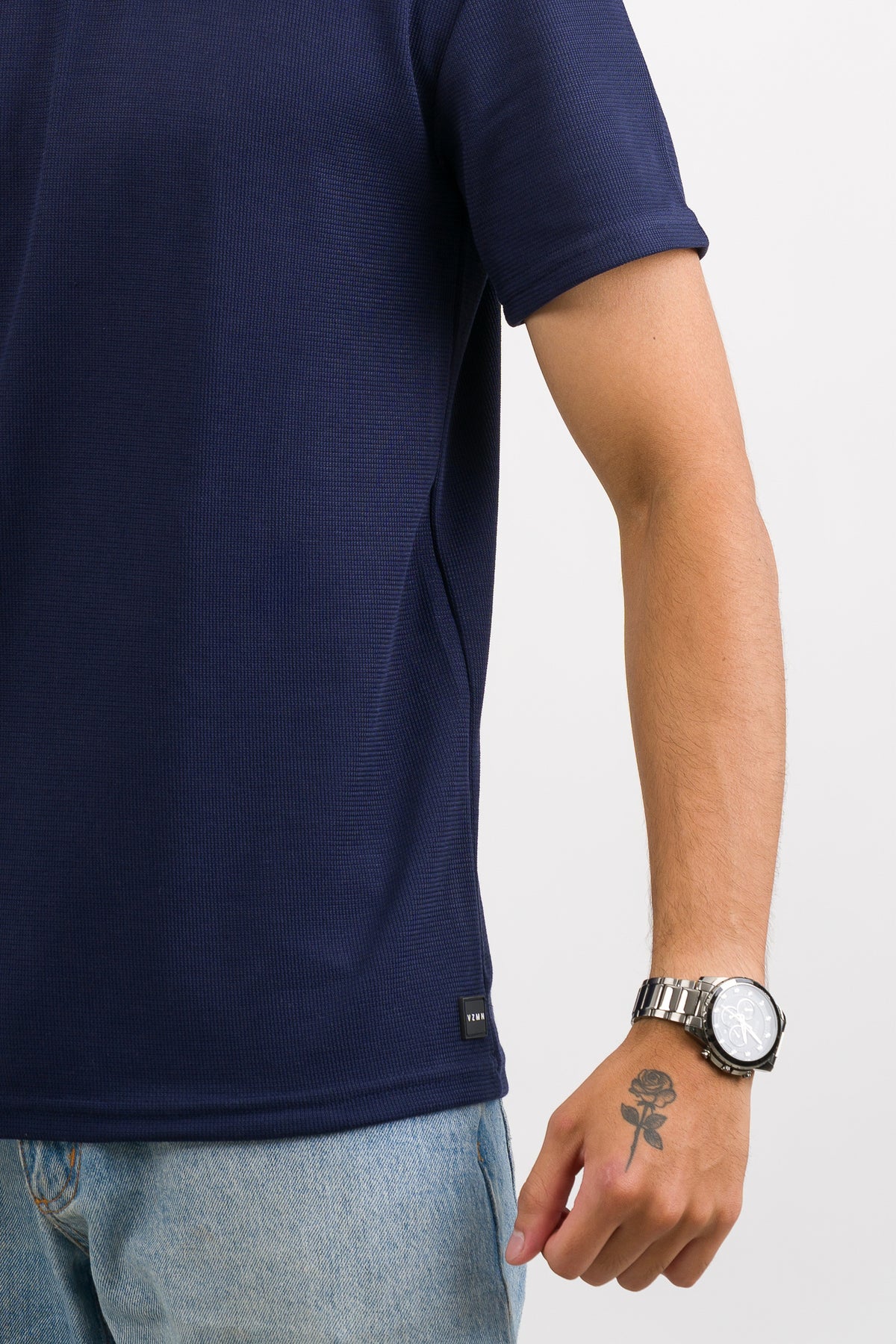 T-Shirt Text F Azul Navy - Voszmen