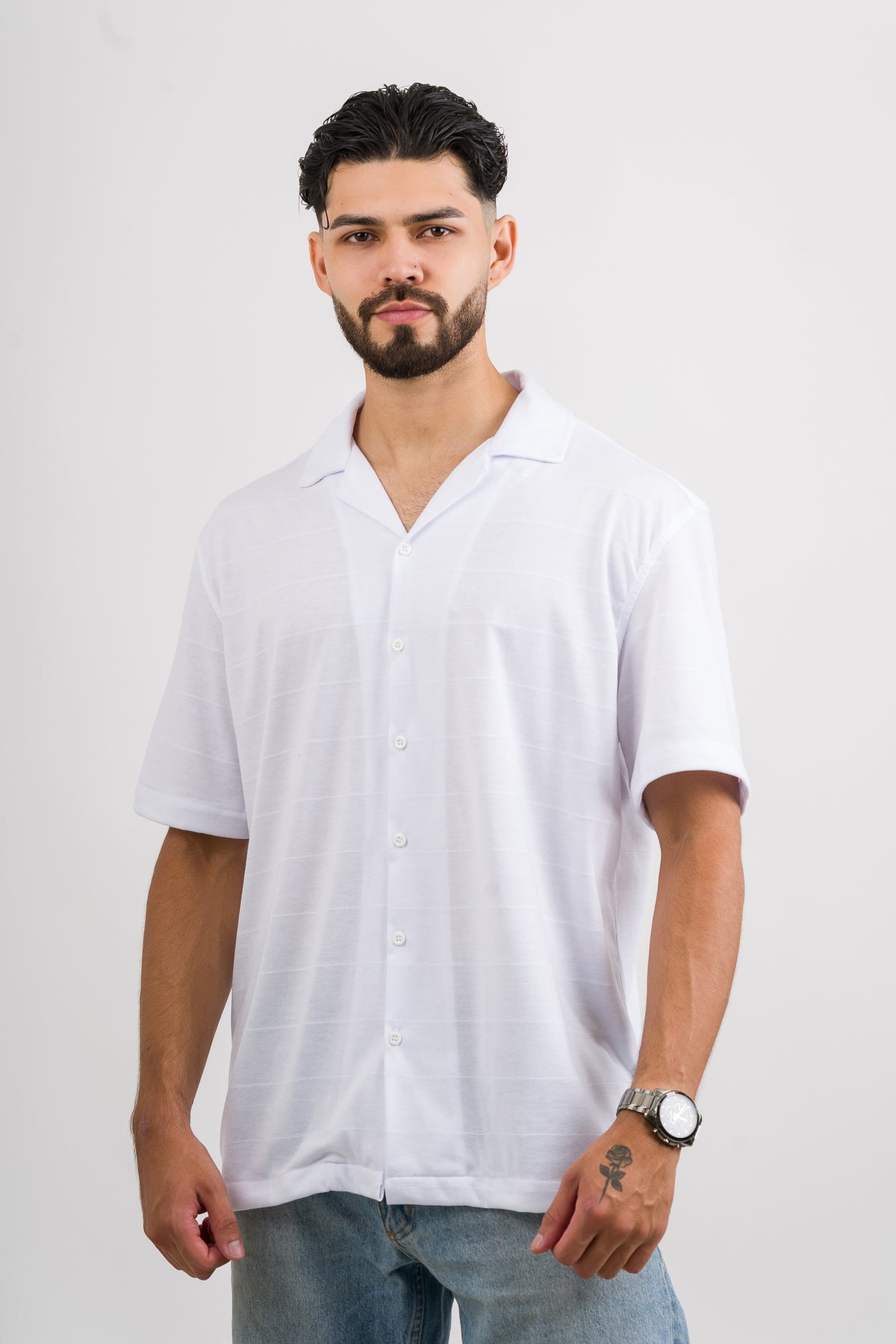 Camisa Text LC Blanco - Voszmen