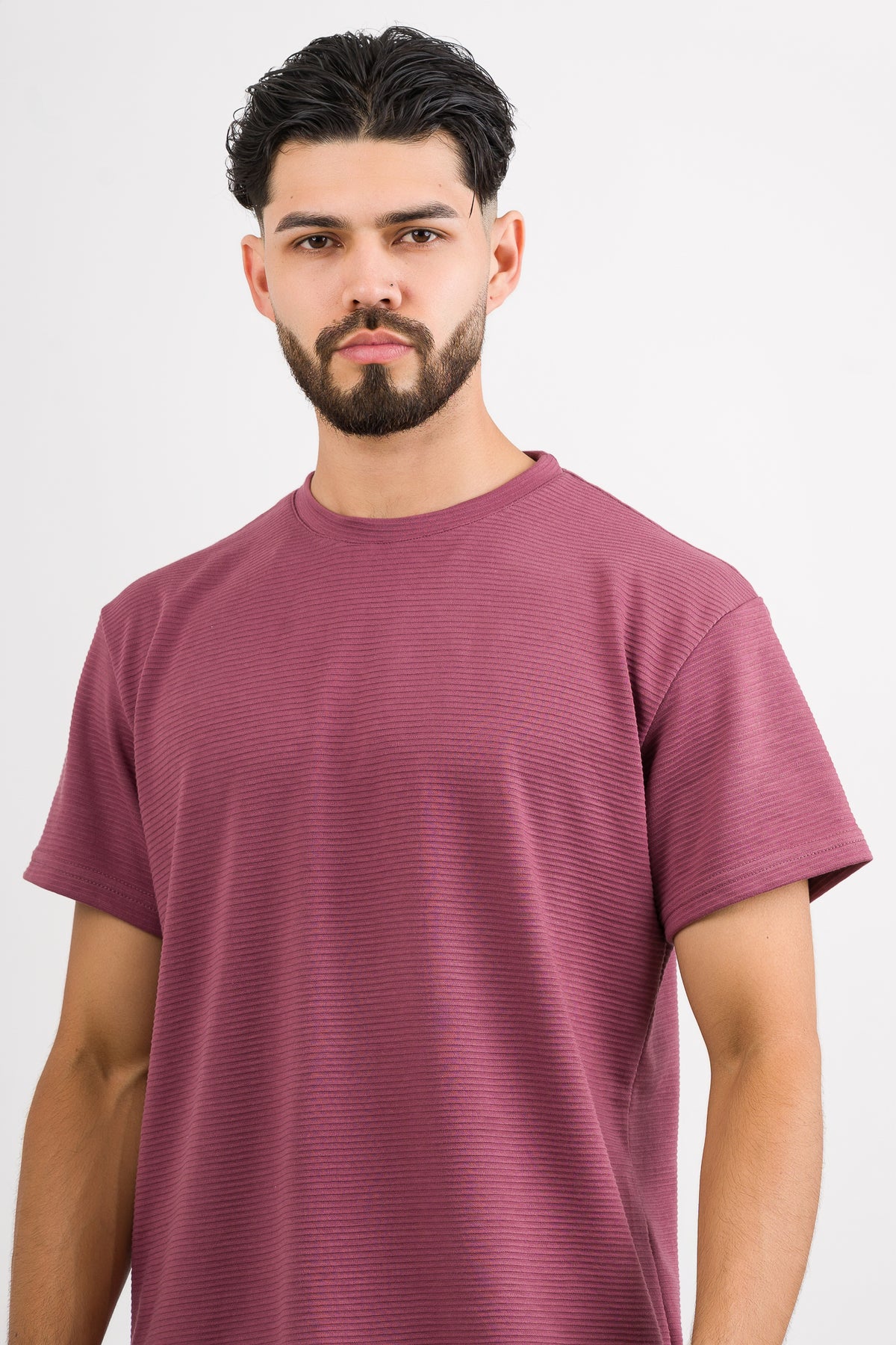 T-Shirt Text B Palo Rosa Dark - Voszmen