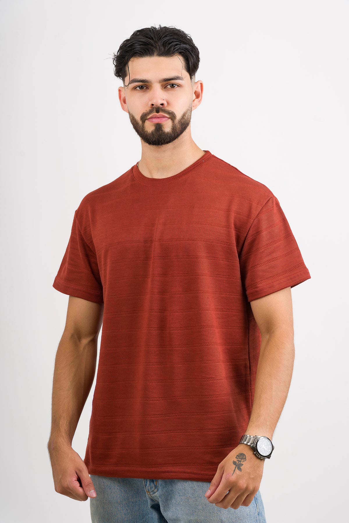 T-Shirt Text H Terracota - Voszmen