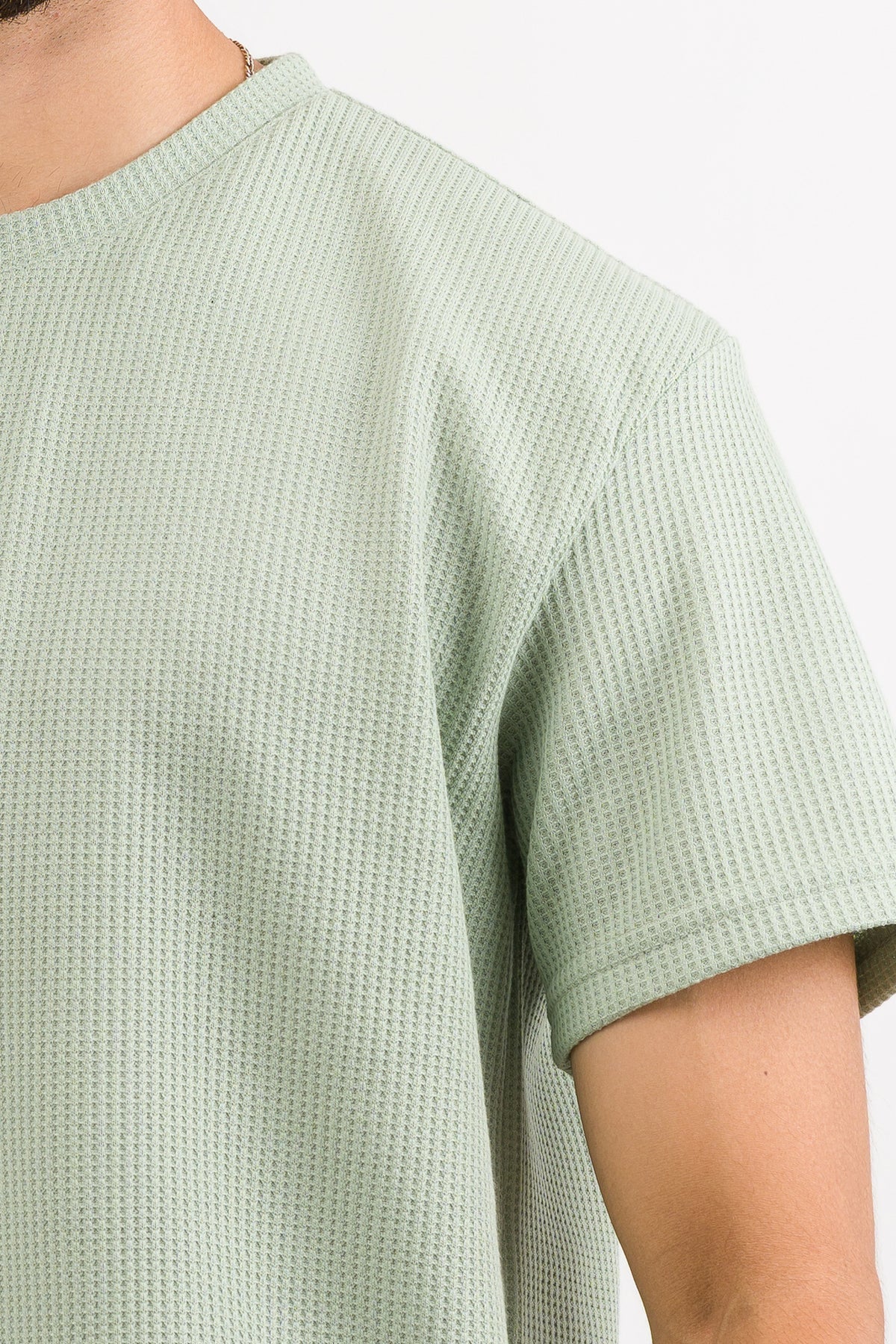 T-Shirt Text Q Verde Pastel - Voszmen