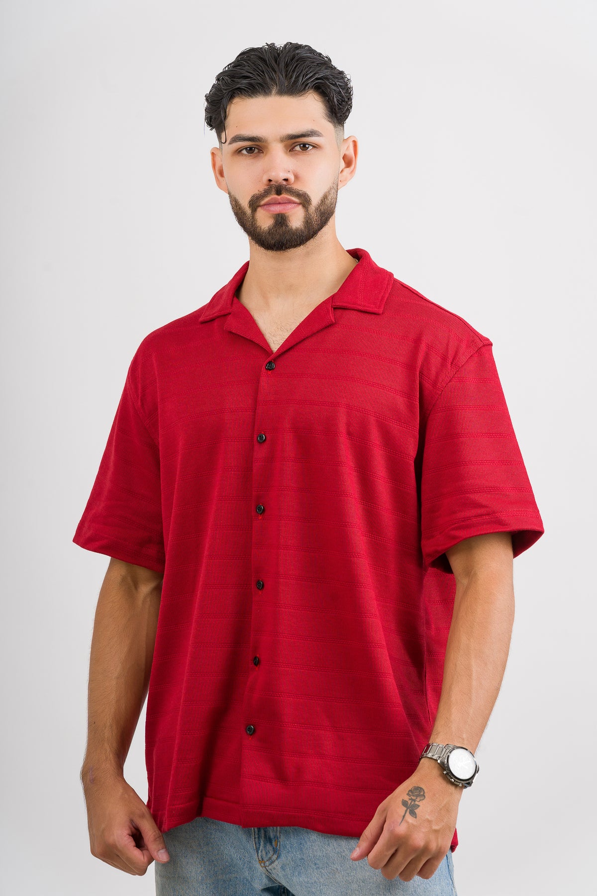 Camisa Text H Roja - Voszmen