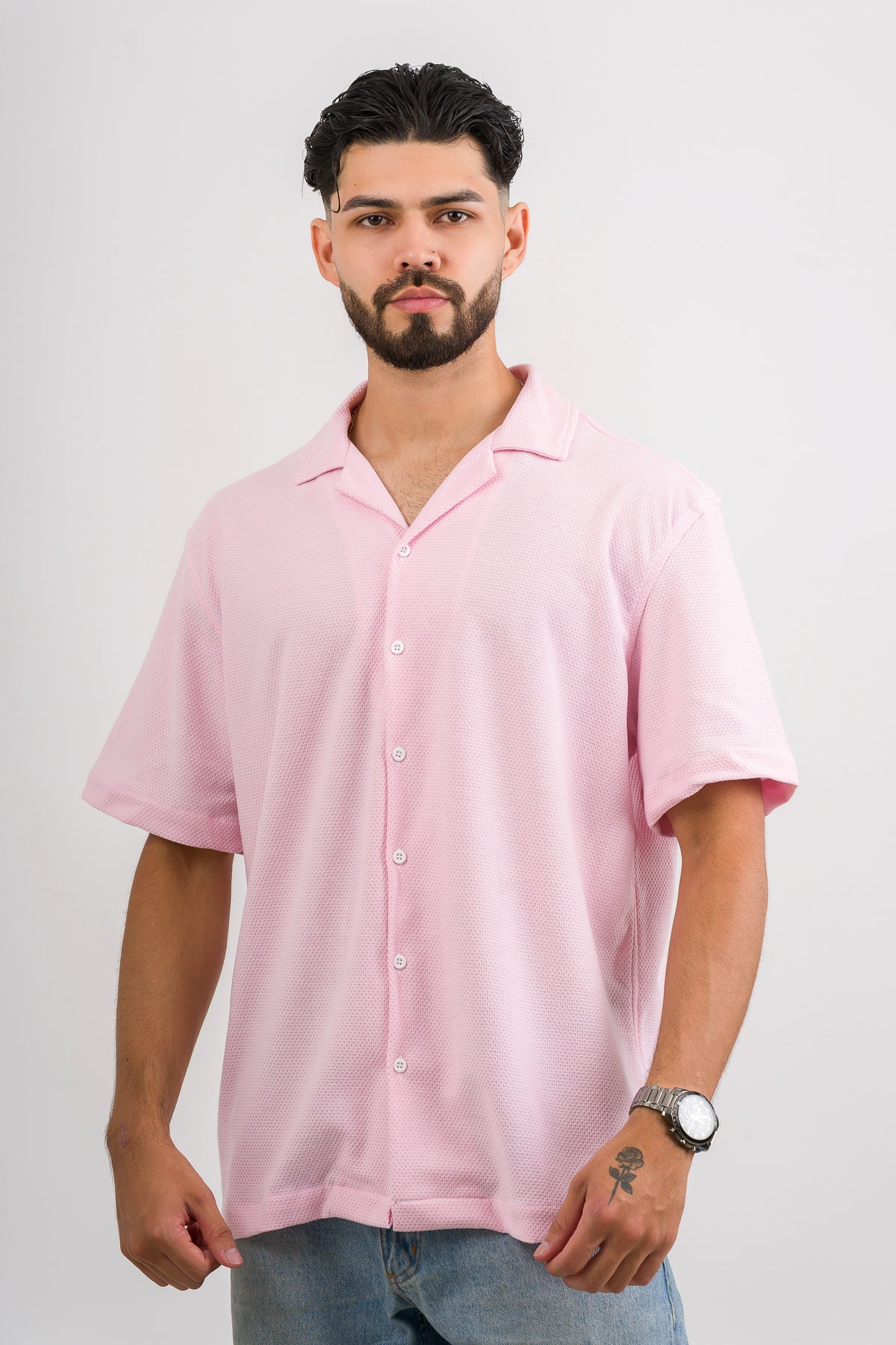 Camisa Text D Rosado - Voszmen