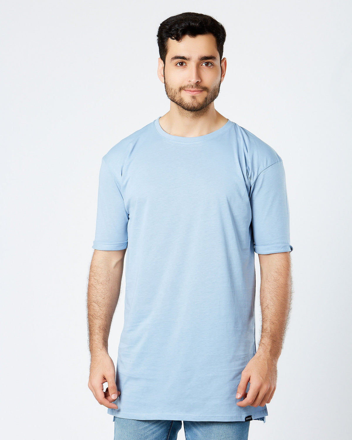 Camiseta Long Fit Celeste claro 1 - Voszmen