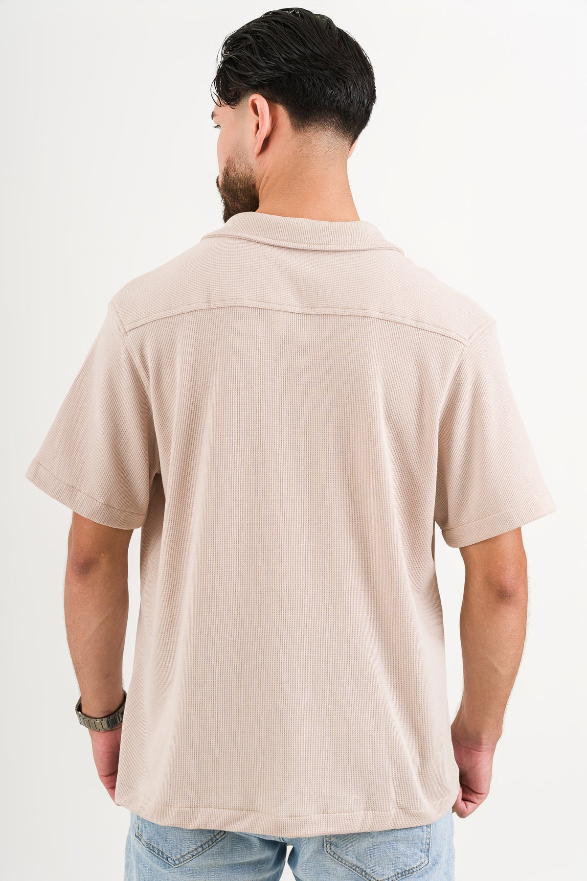 Camisa Text M beige - Voszmen