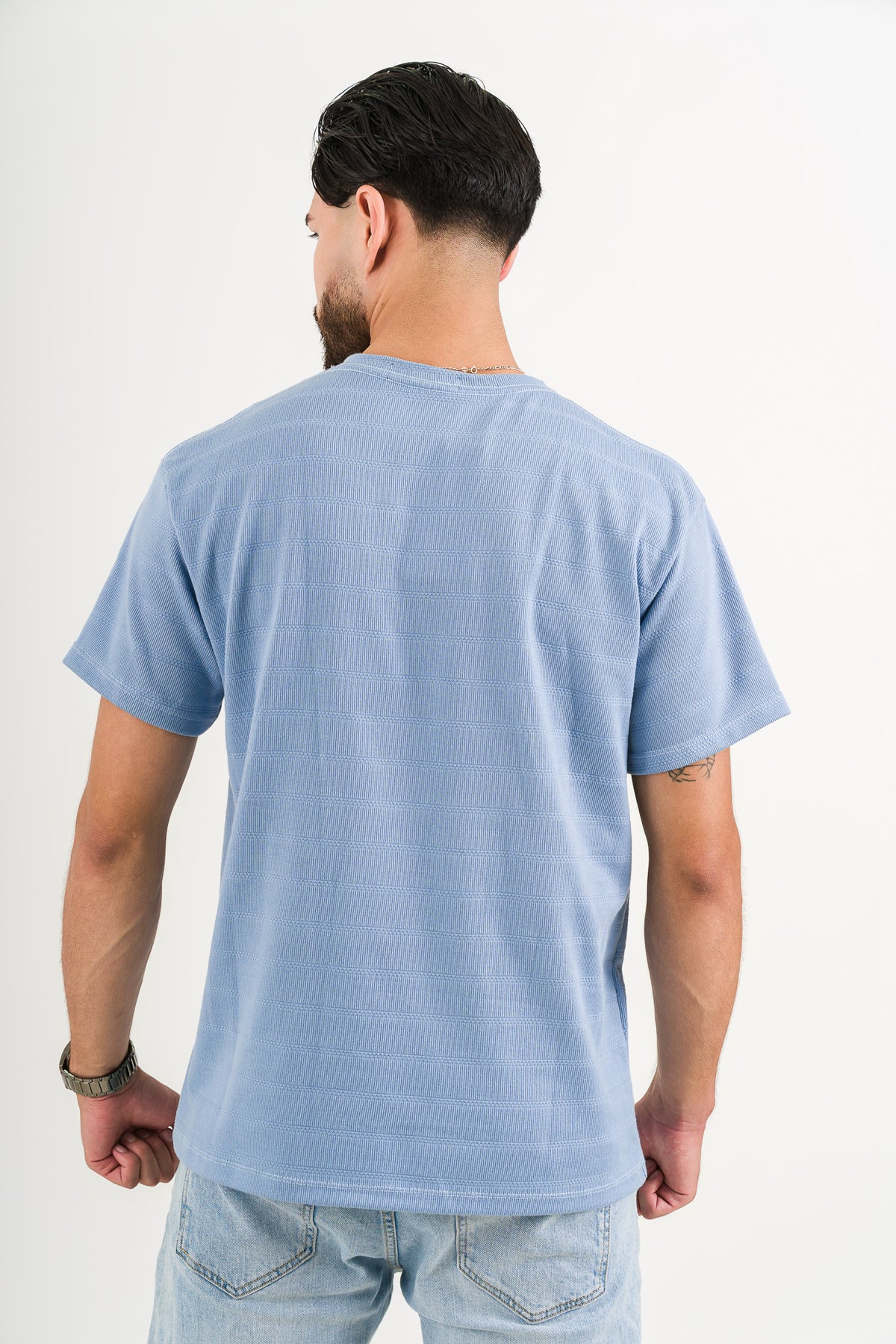 T-Shirt Text H Celeste - Voszmen