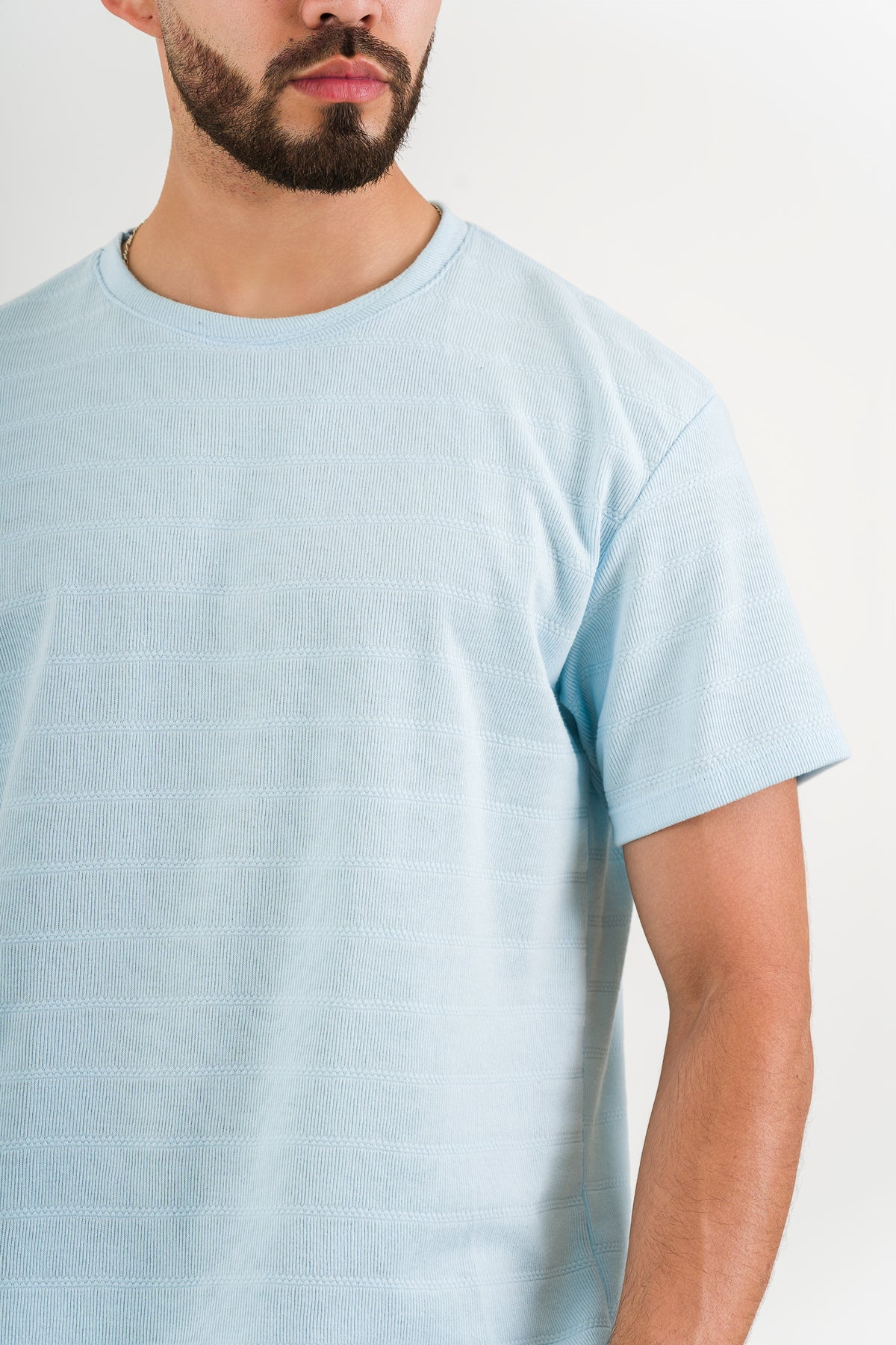 T-Shirt Text H Celeste claro - Voszmen