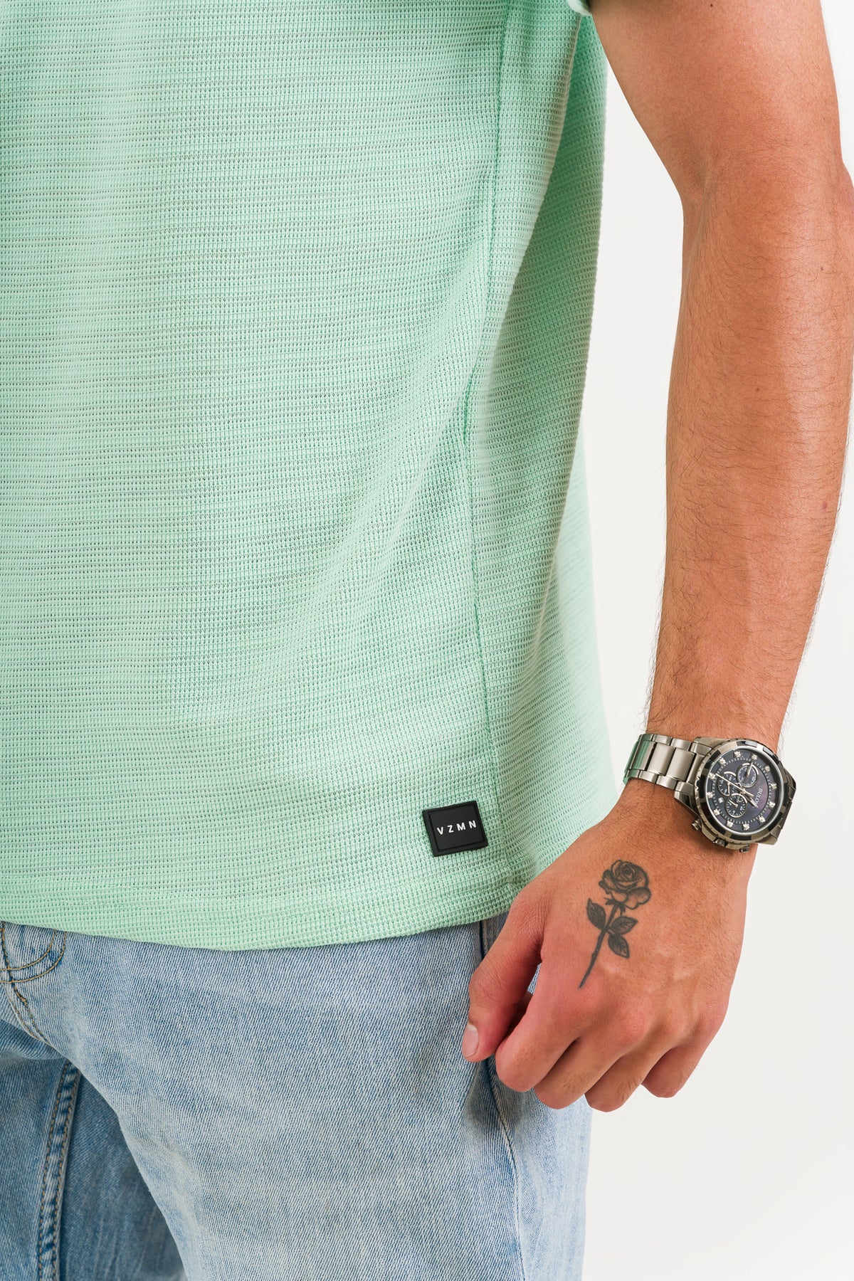 T-Shirt Text N Verde agua - Voszmen