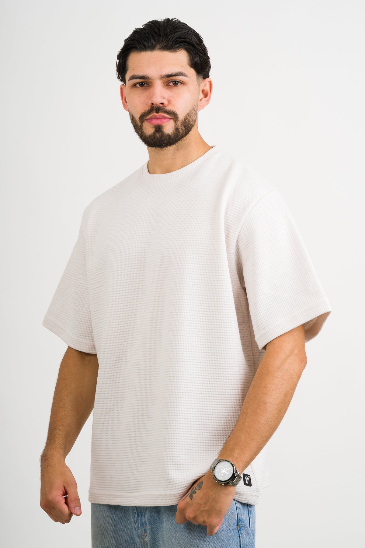 T-Shirt Over Text BA blanco H - Voszmen