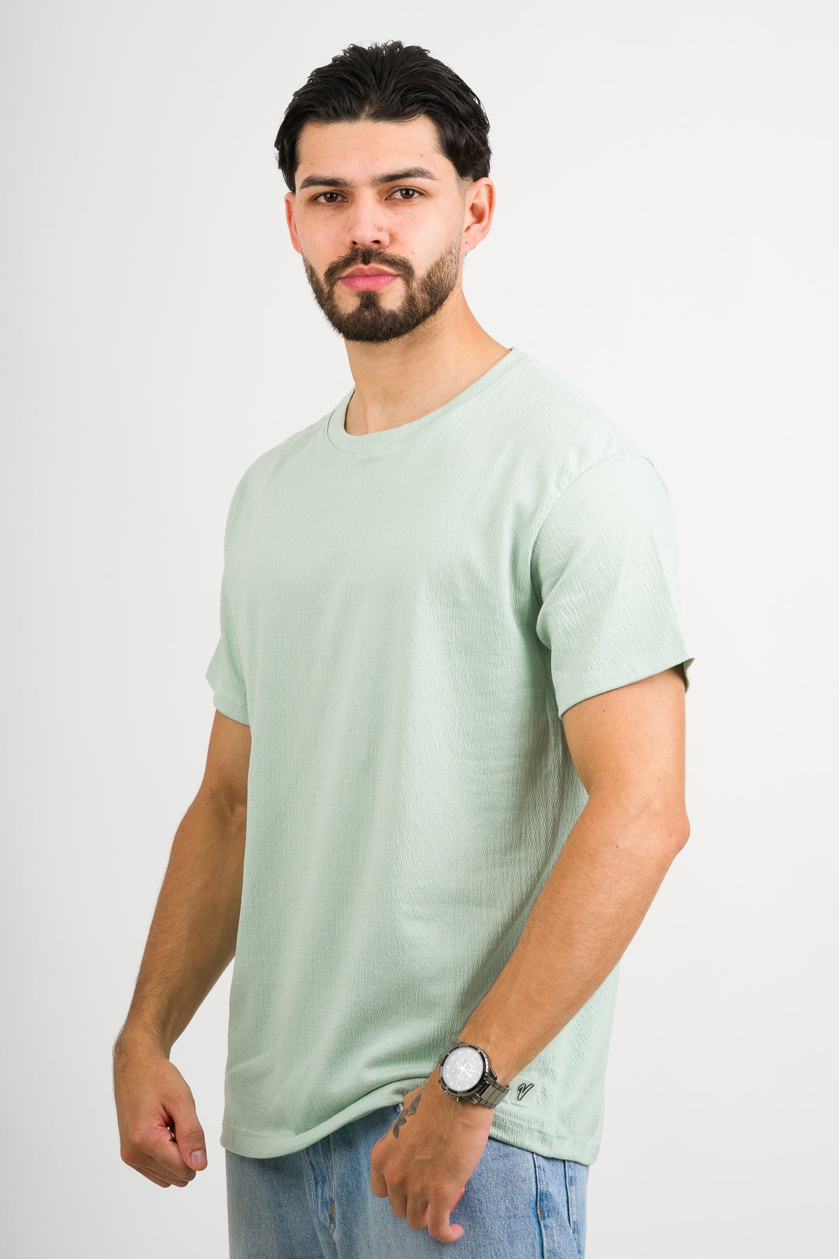 T-Shirt Text Fl Menta - Voszmen