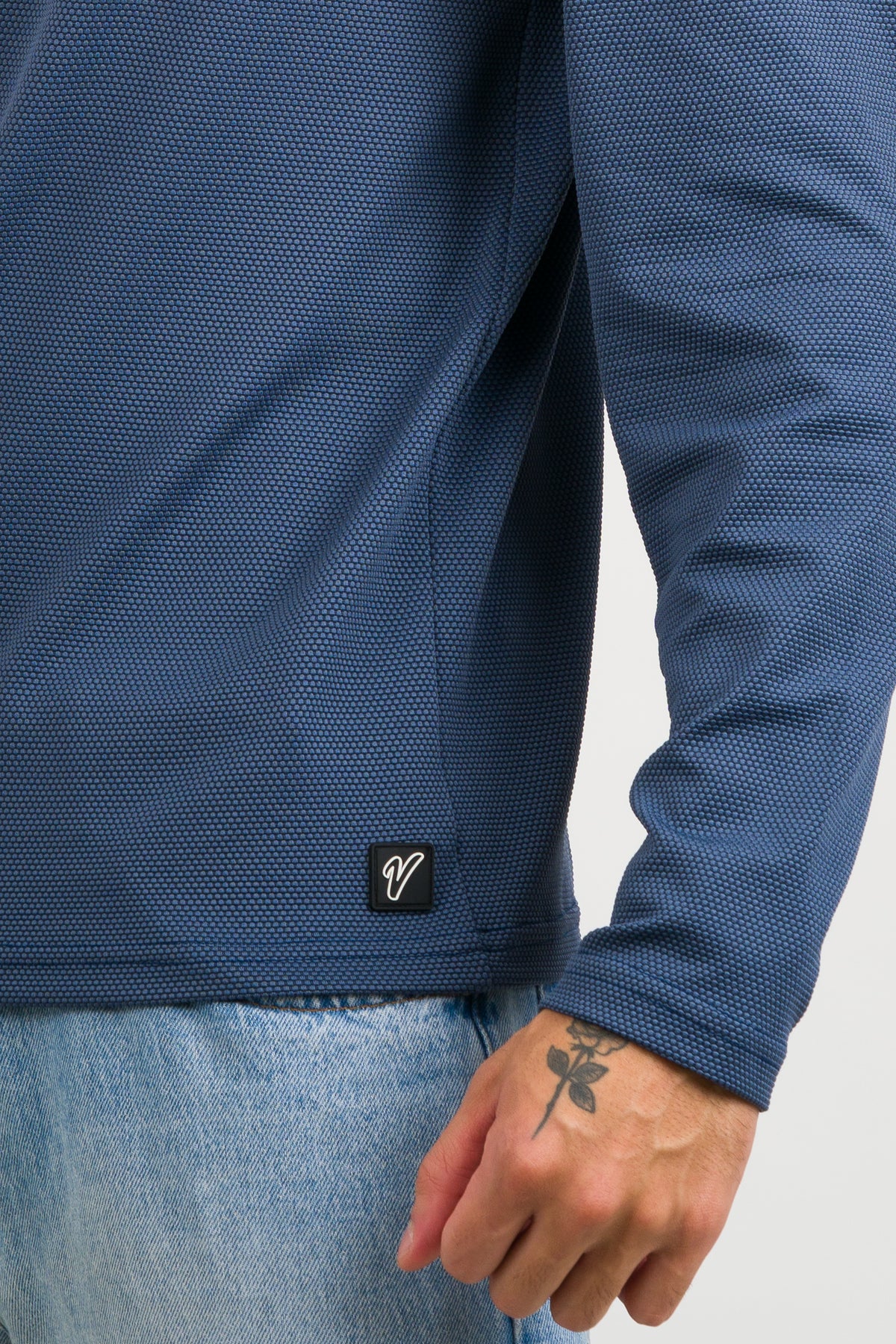 Camiseta ML Text LM Azul Petro - Voszmen