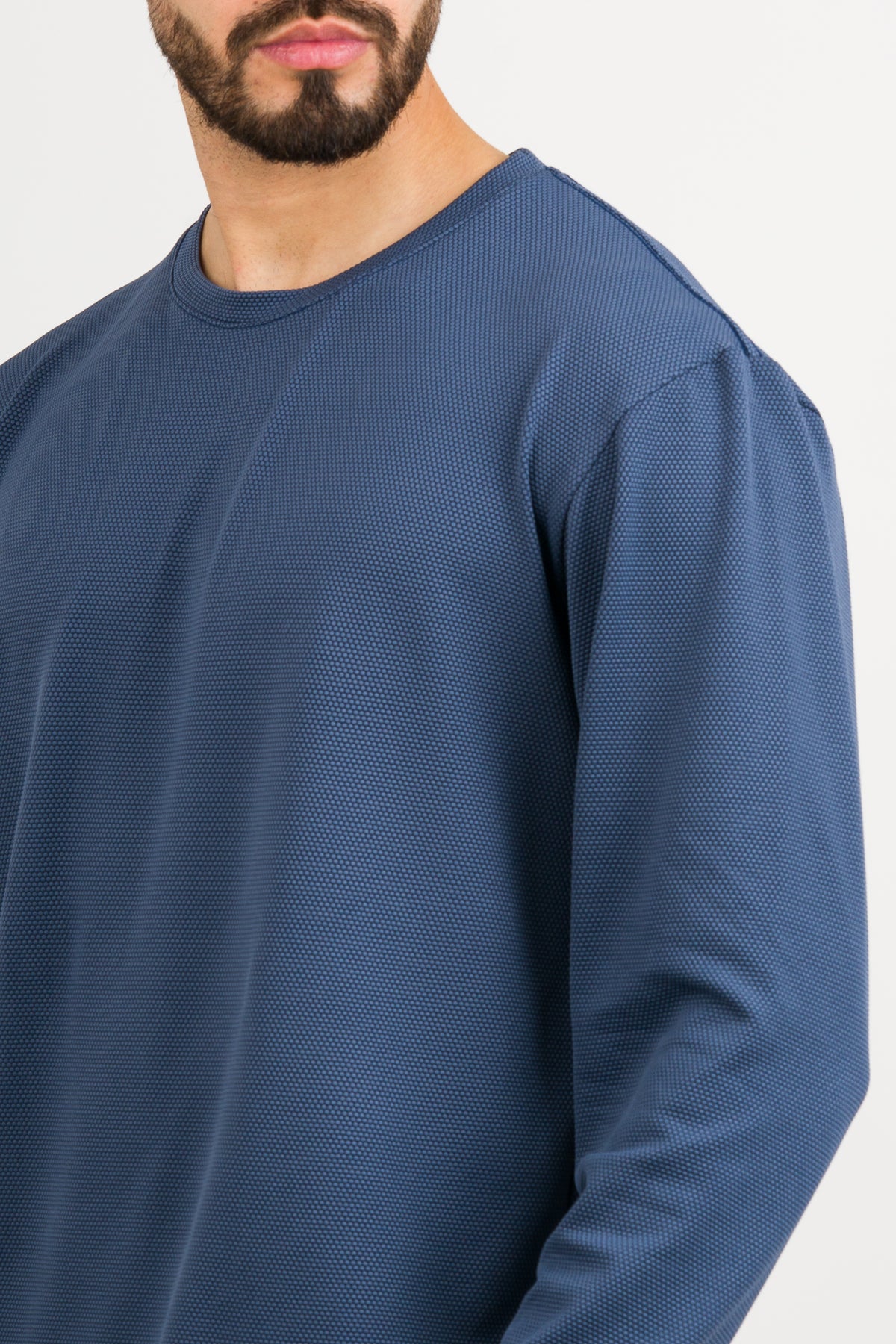 Camiseta ML Text LM Azul Petro - Voszmen