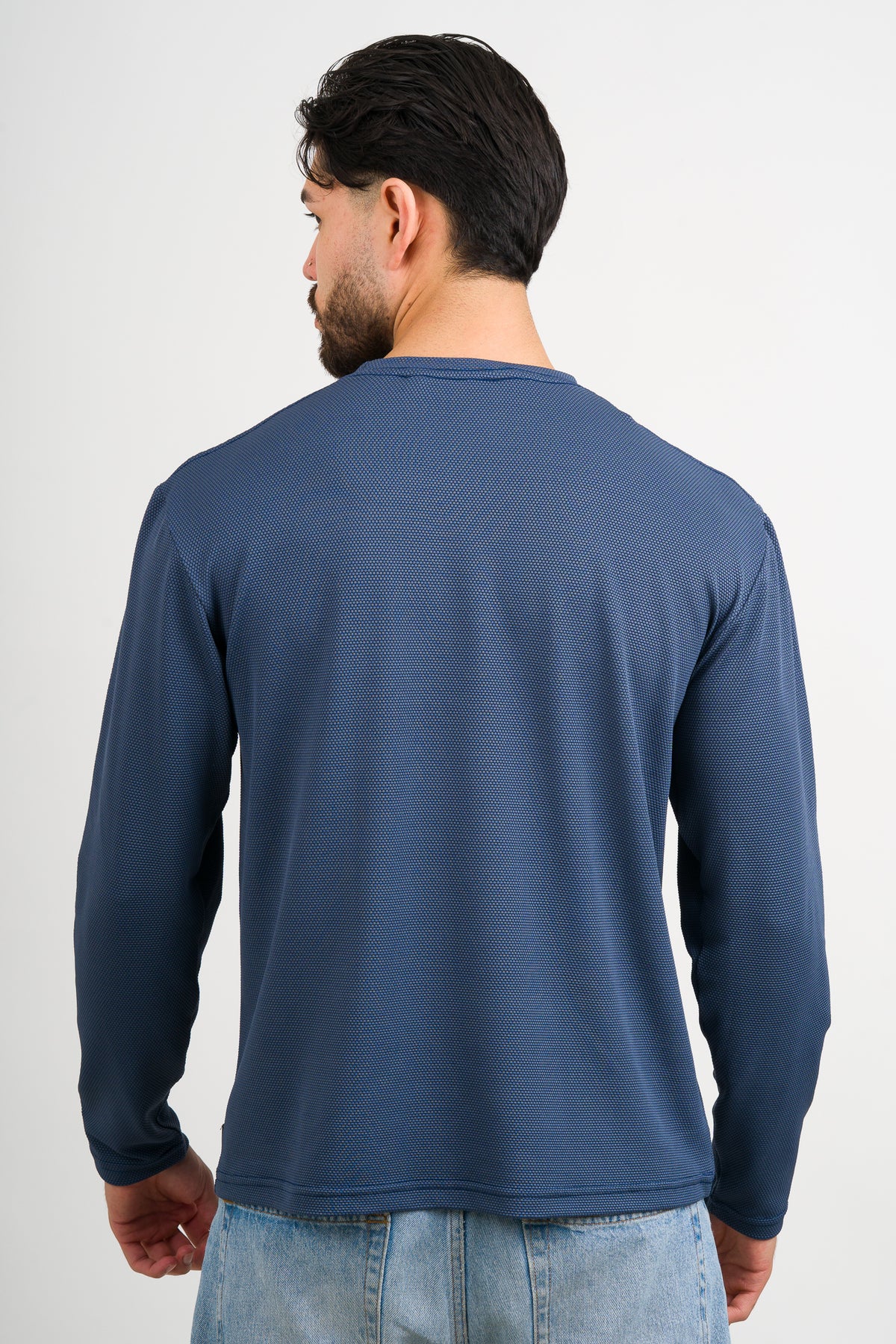 Camiseta ML Text LM Azul Petro - Voszmen