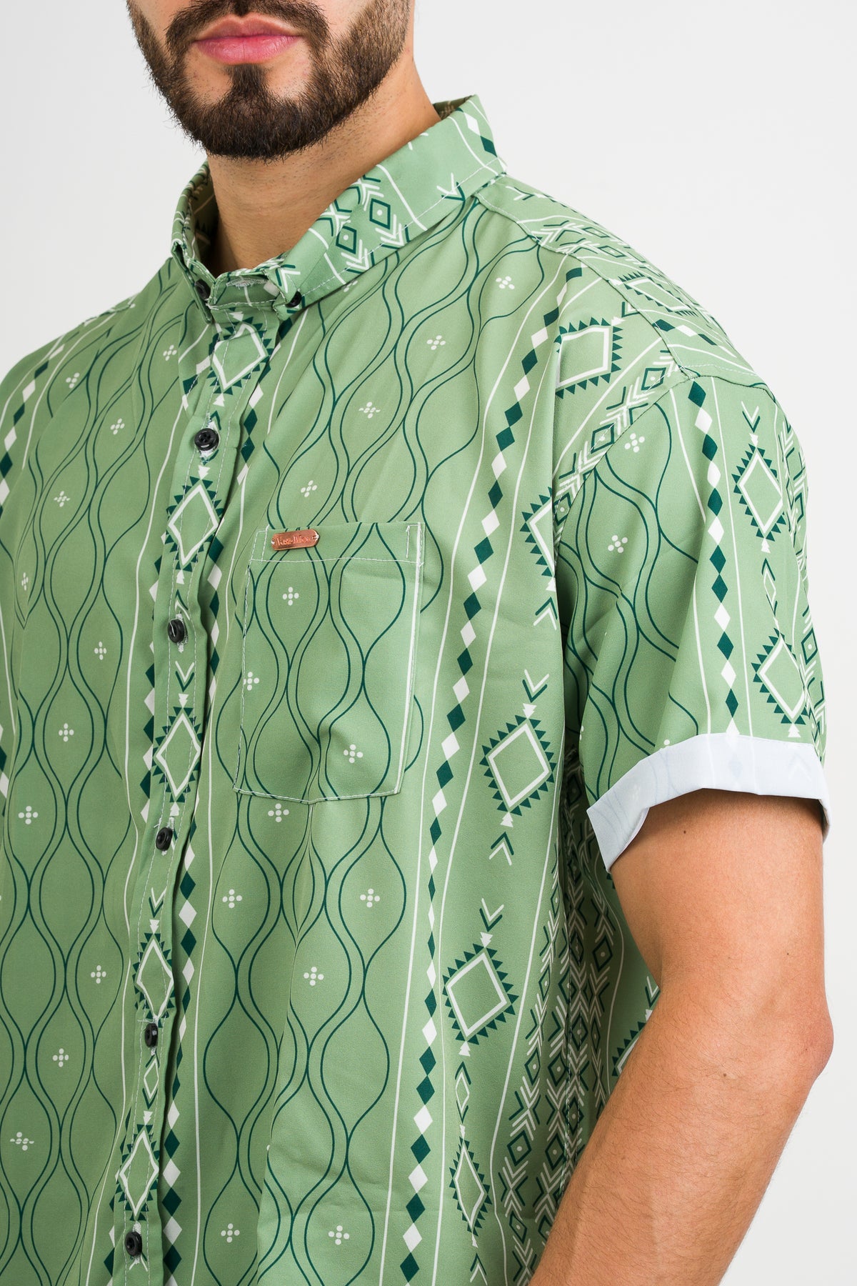 Camisa Button Green Maya - Voszmen