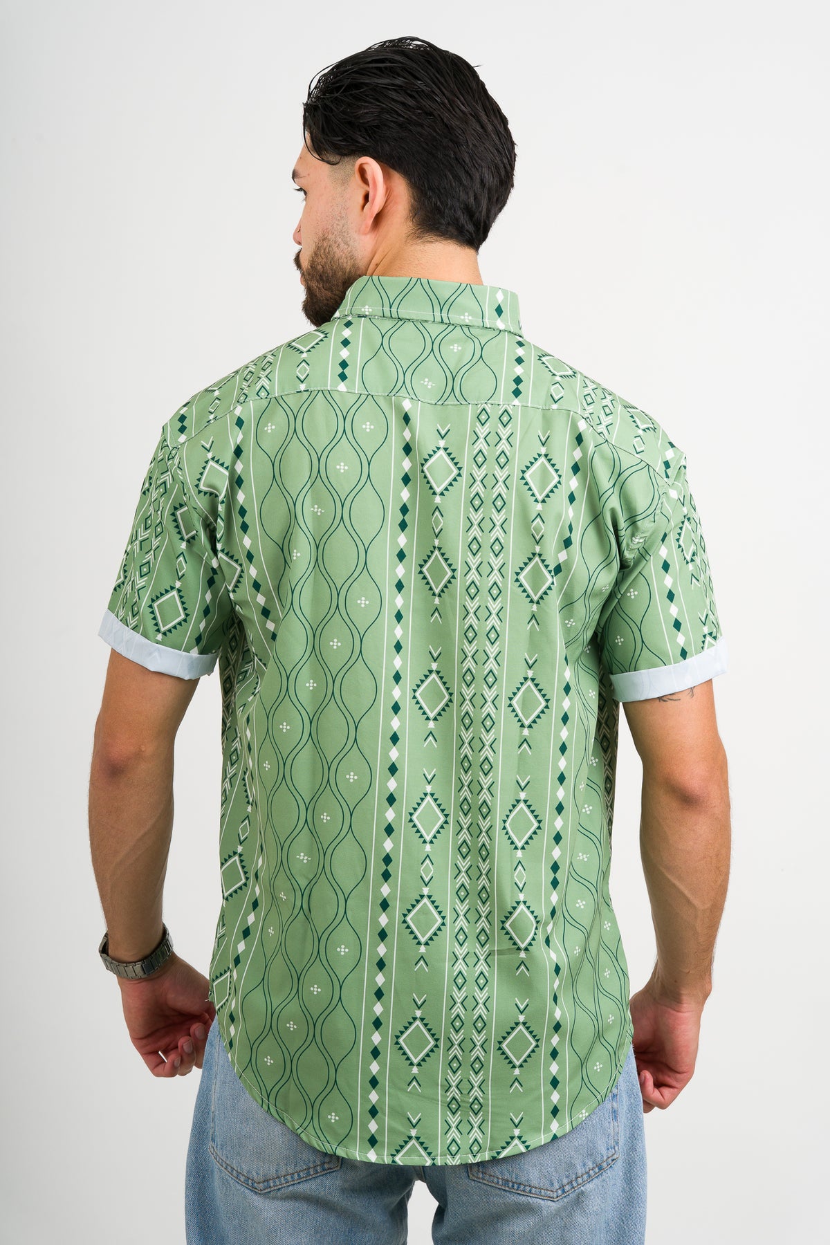 Camisa Button Green Maya - Voszmen
