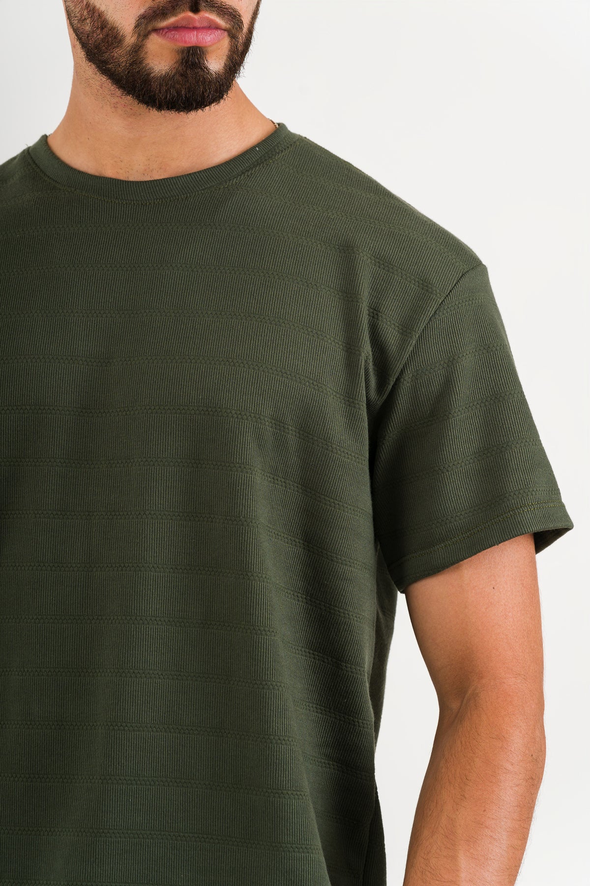 T-Shirt Text H Verde Musgo - Voszmen