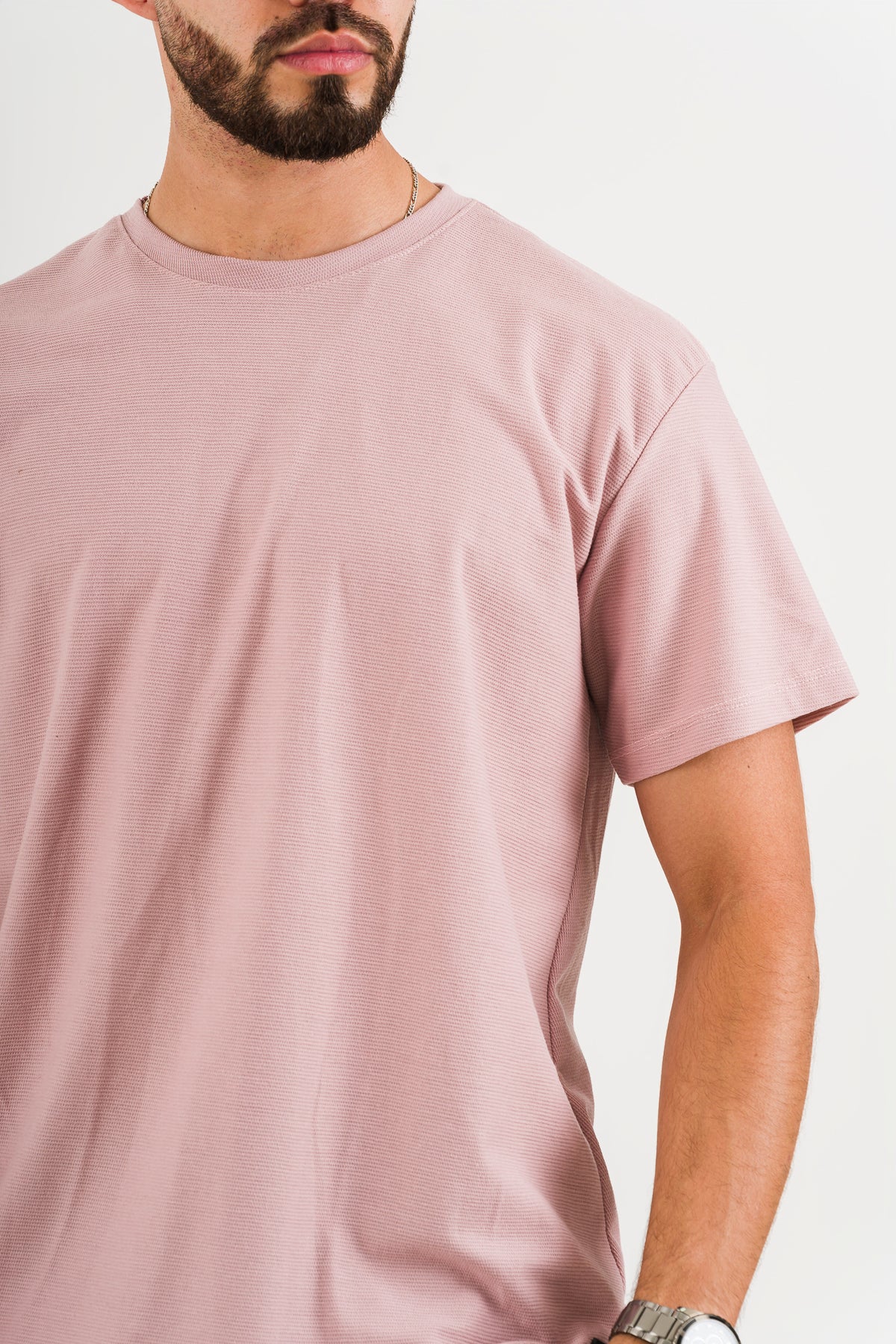 T-Shirt Text C Palo Rosa. - Voszmen